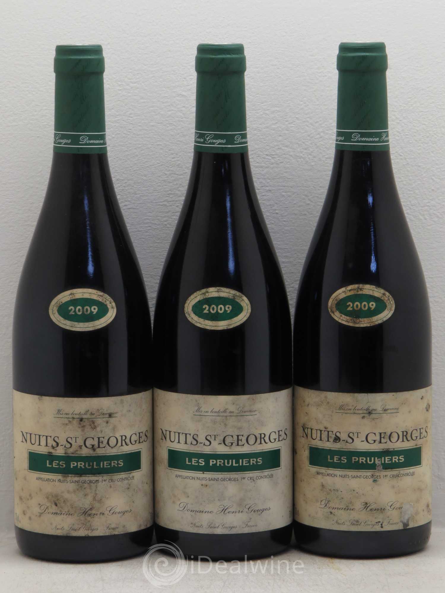 Nuits-Saint-Georges 1er Cru Les Pruliers Henri Gouges 2009 - Lot de 3 bouteilles - 0