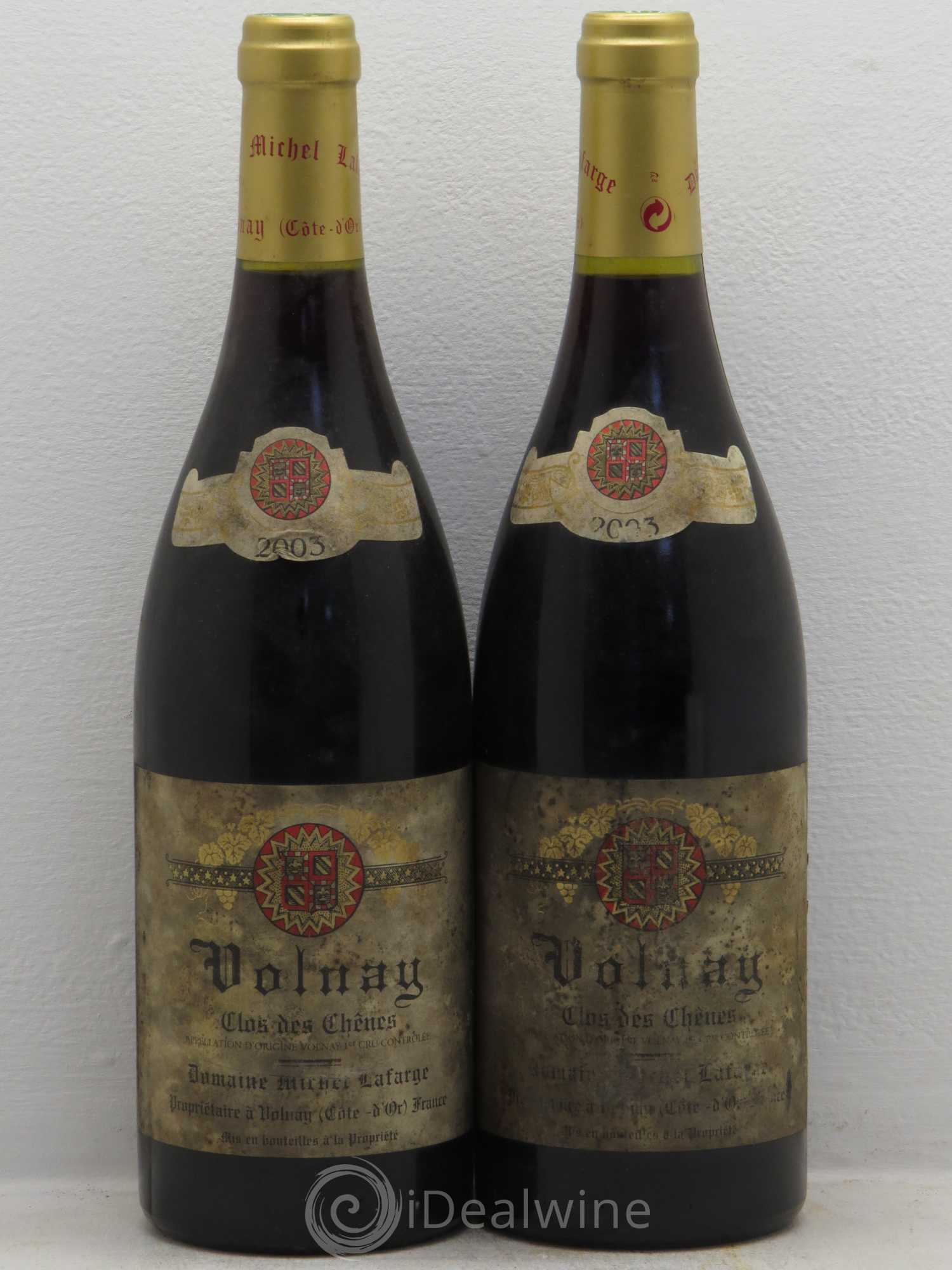 Volnay 1er Cru Clos des Chênes Lafarge (Domaine) 2003 - Lot de 2 bouteilles - 0