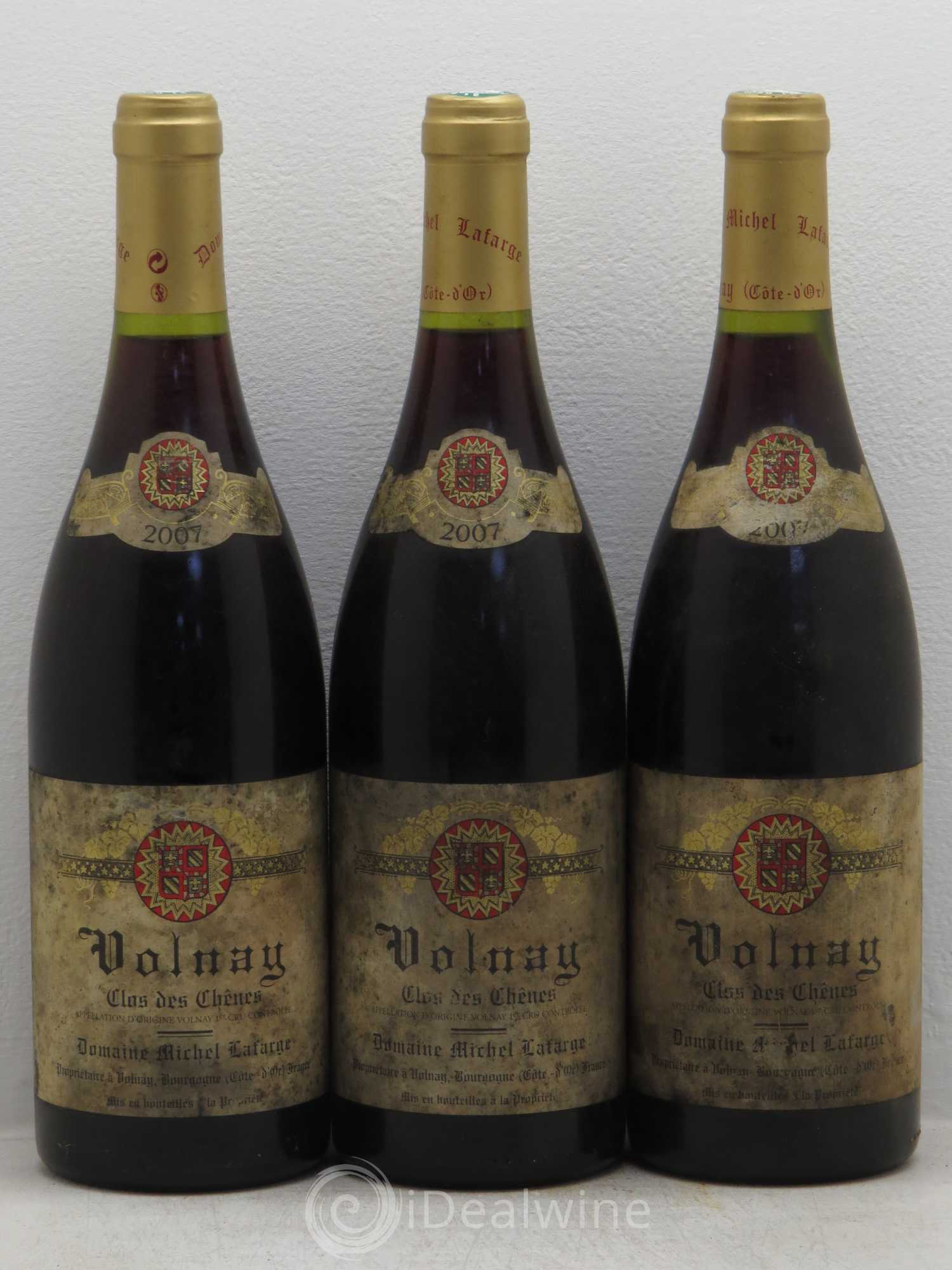 Volnay 1er Cru Clos des Chênes Lafarge (Domaine) 2007 - Lot de 3 bouteilles - 0