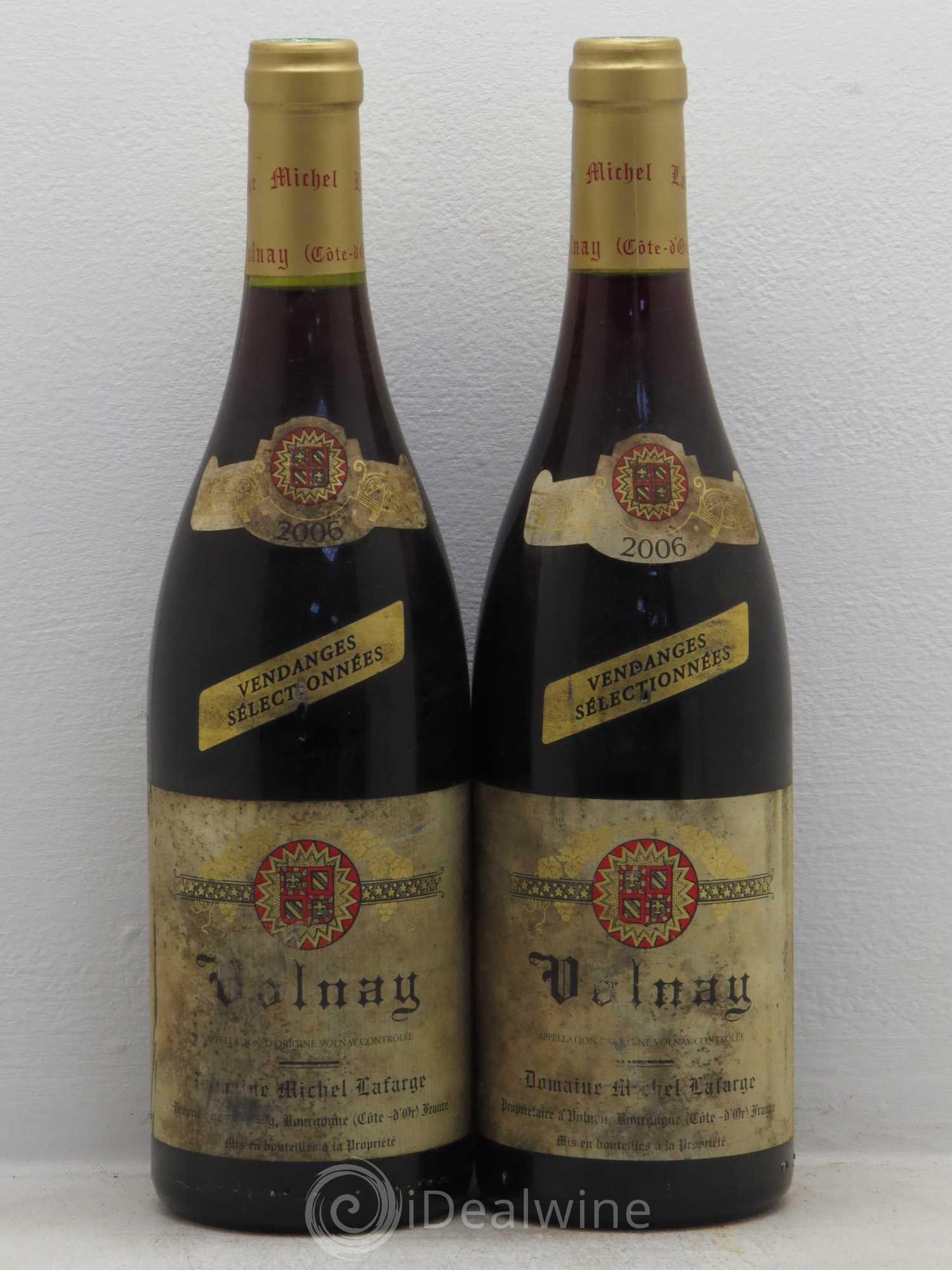 Volnay Vendanges sélectionnées Lafarge (Domaine) 2006 - Lot de 2 bouteilles - 0