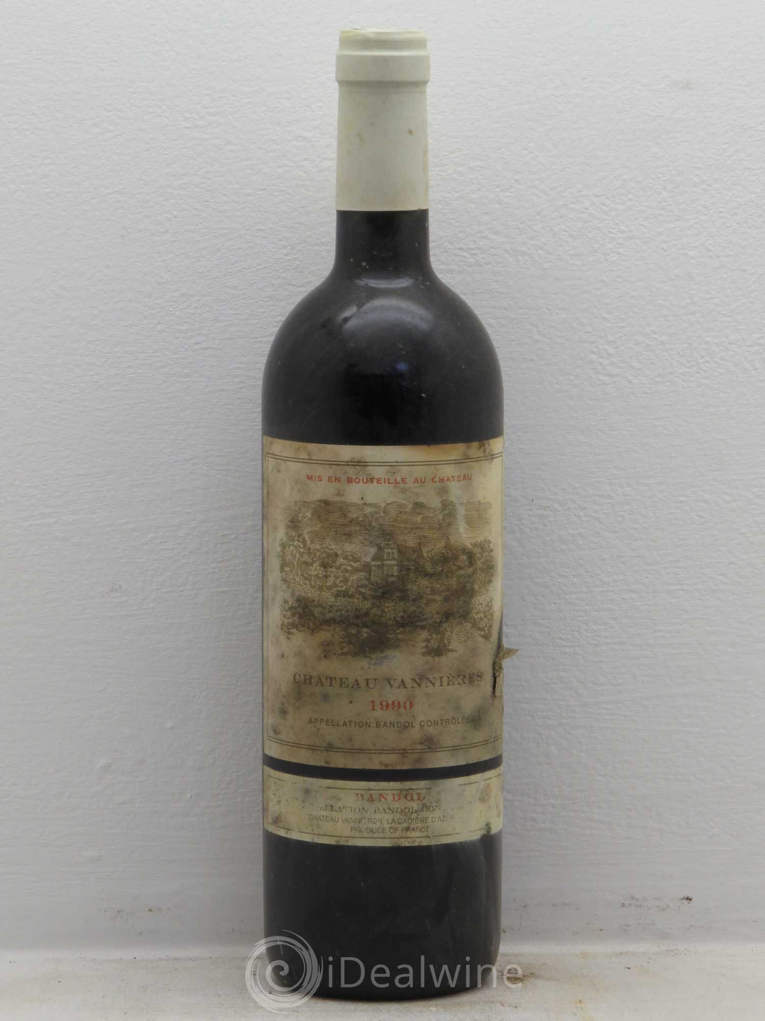 Bandol Château Vannières Éric et Charles-Éric Boisseaux 1990 - Lot de 1 bouteille - 0