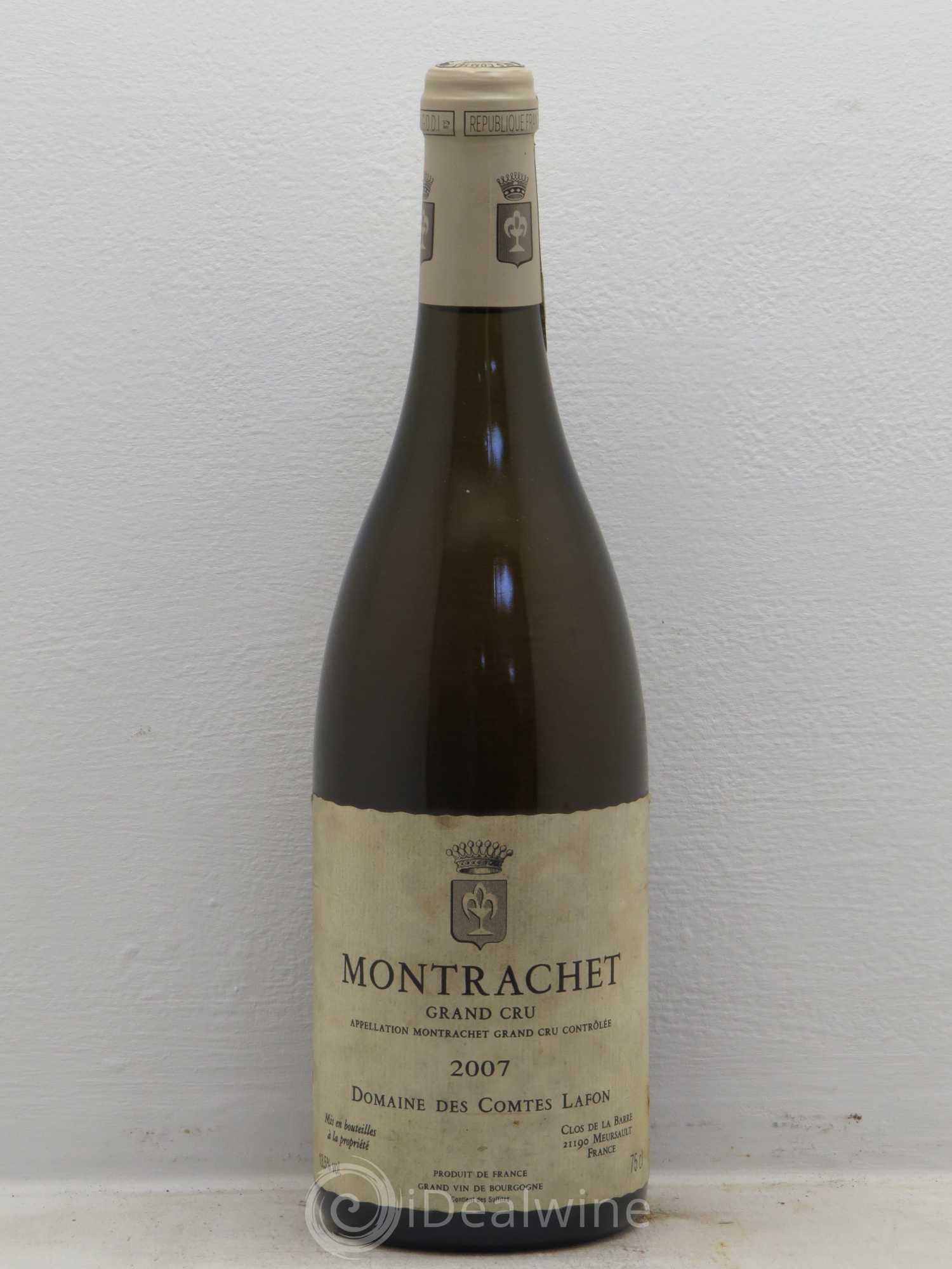 Montrachet Grand Cru Comtes Lafon (Domaine des) 2007 - Lot de 1 bouteille - 0
