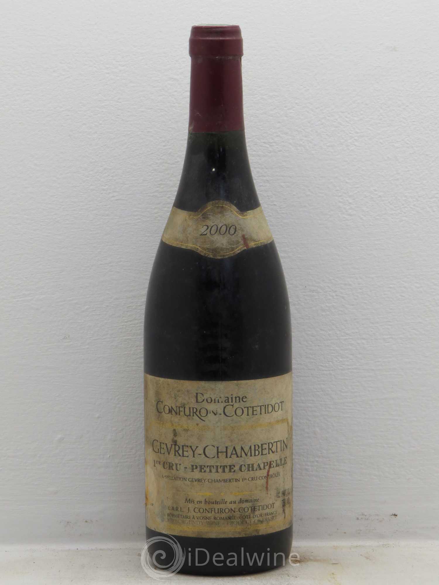 Gevrey-Chambertin 1er Cru Petite Chapelle Confuron-Cotetidot 2000 - Lot de 1 bouteille - 0