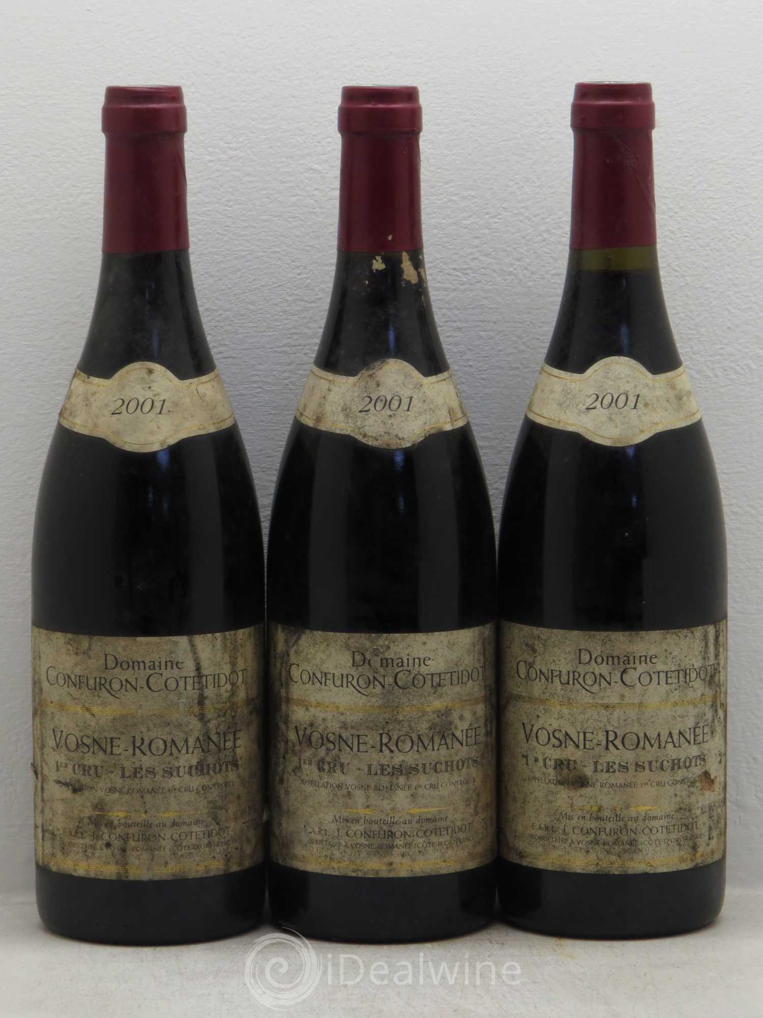 Vosne-Romanée 1er Cru Les Suchots Confuron-Cotetidot 2001 - Lot de 3 bouteilles - 0