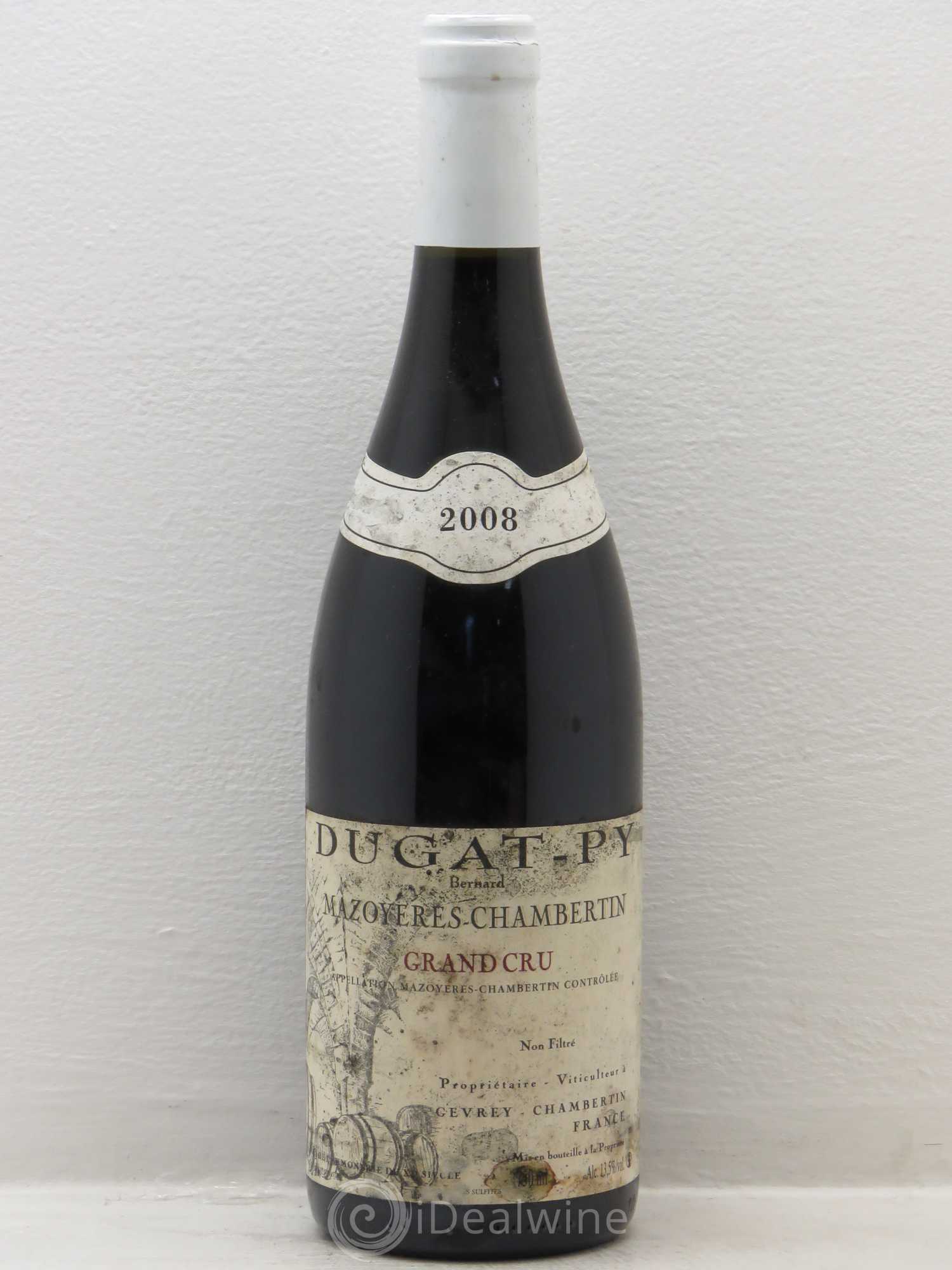 Mazoyères-Chambertin Grand Cru Dugat-Py 2008 - Lot de 1 bouteille - 0