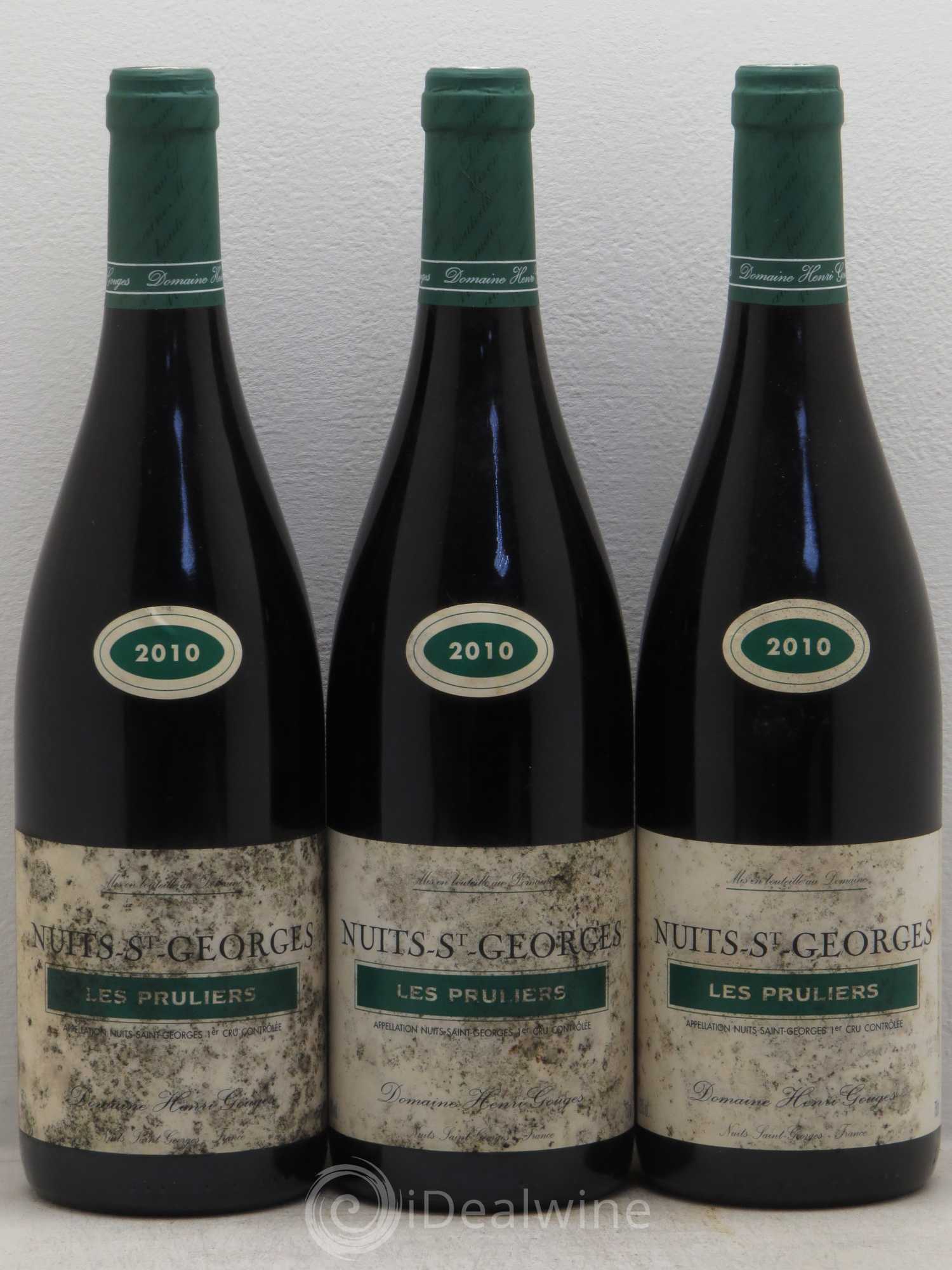 Nuits-Saint-Georges 1er Cru Les Pruliers Henri Gouges 2010 - Posten von 3 Flaschen - 0