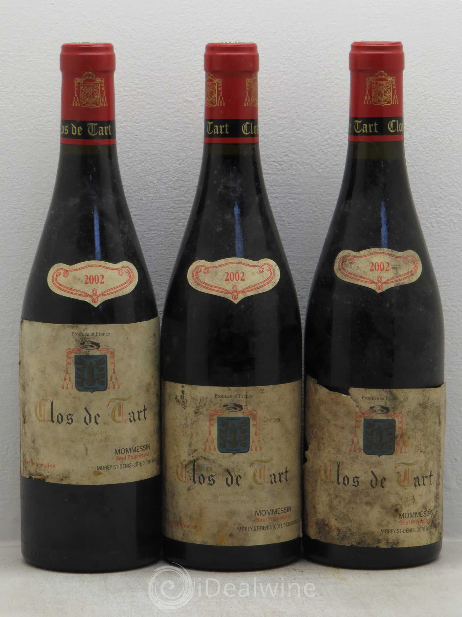 Clos de Tart Grand Cru Clos de Tart 2002 - Lot de 3 bouteilles - 0