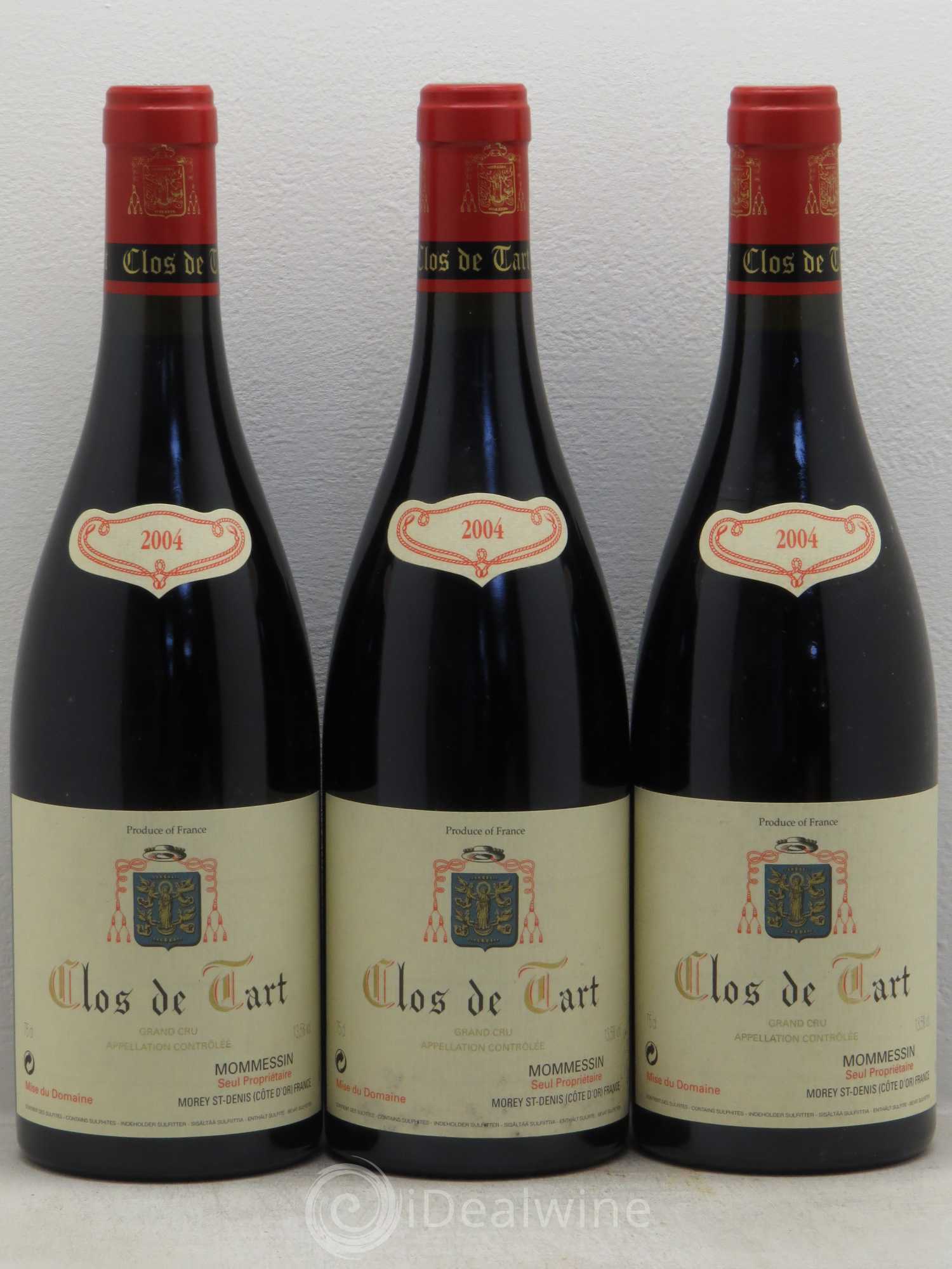 Clos de Tart Grand Cru Clos de Tart 2004 - Lot de 3 bouteilles - 0