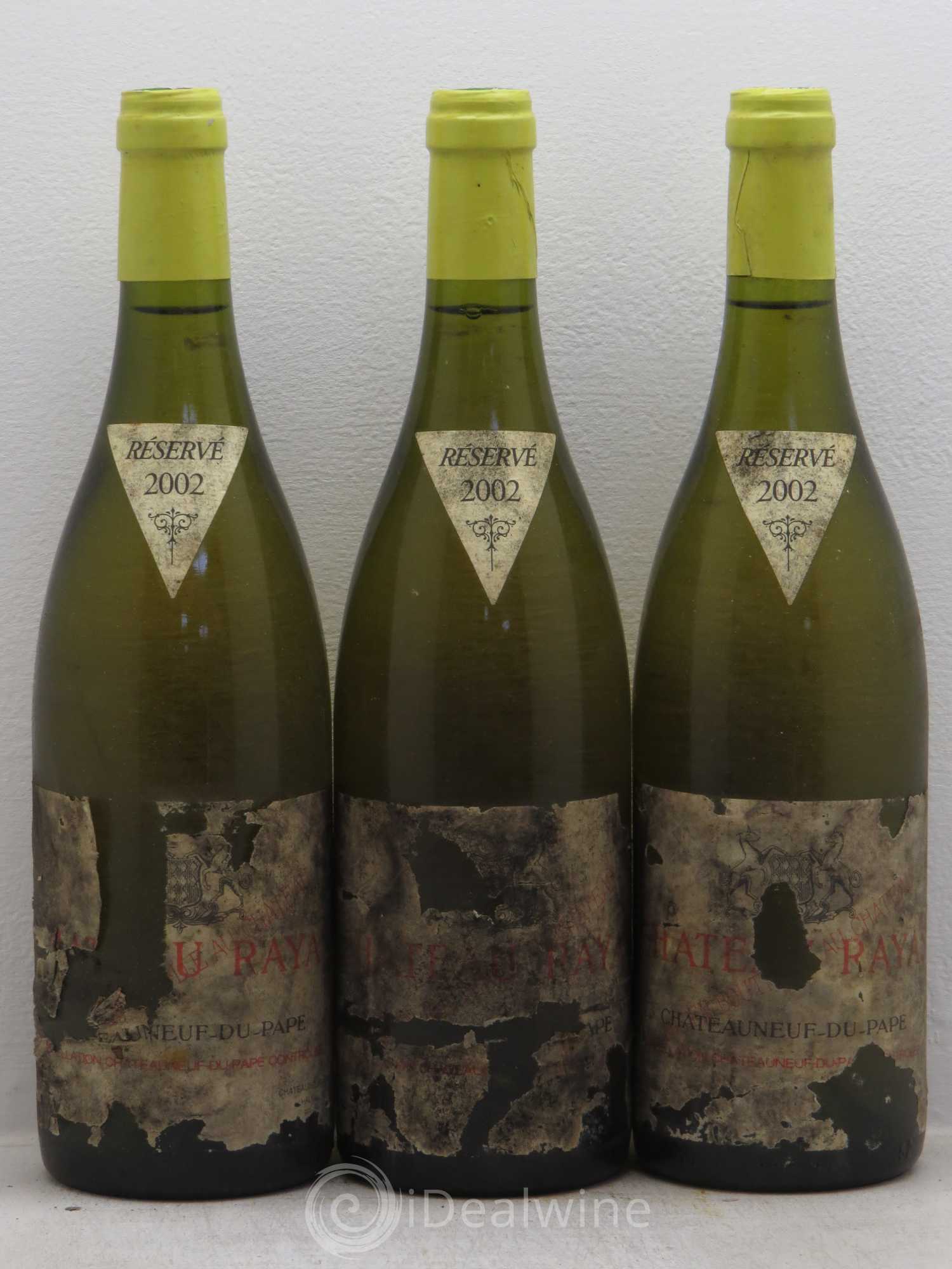 Châteauneuf-du-Pape Château Rayas Emmanuel Reynaud 2002 - Lot de 3 bouteilles - 0