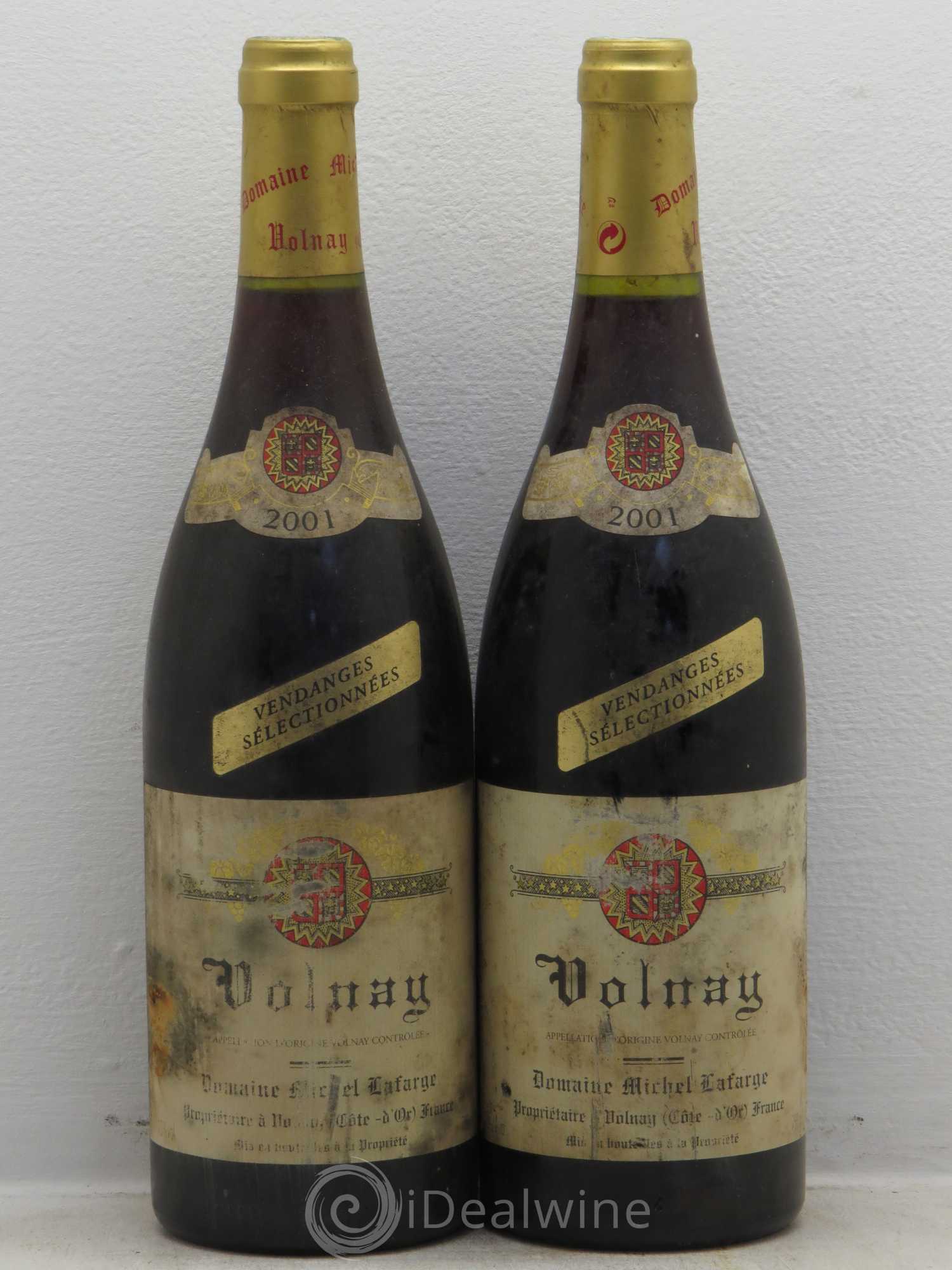 Volnay Vendanges sélectionnées Lafarge (Domaine) 2001 - Lot de 2 bouteilles - 0