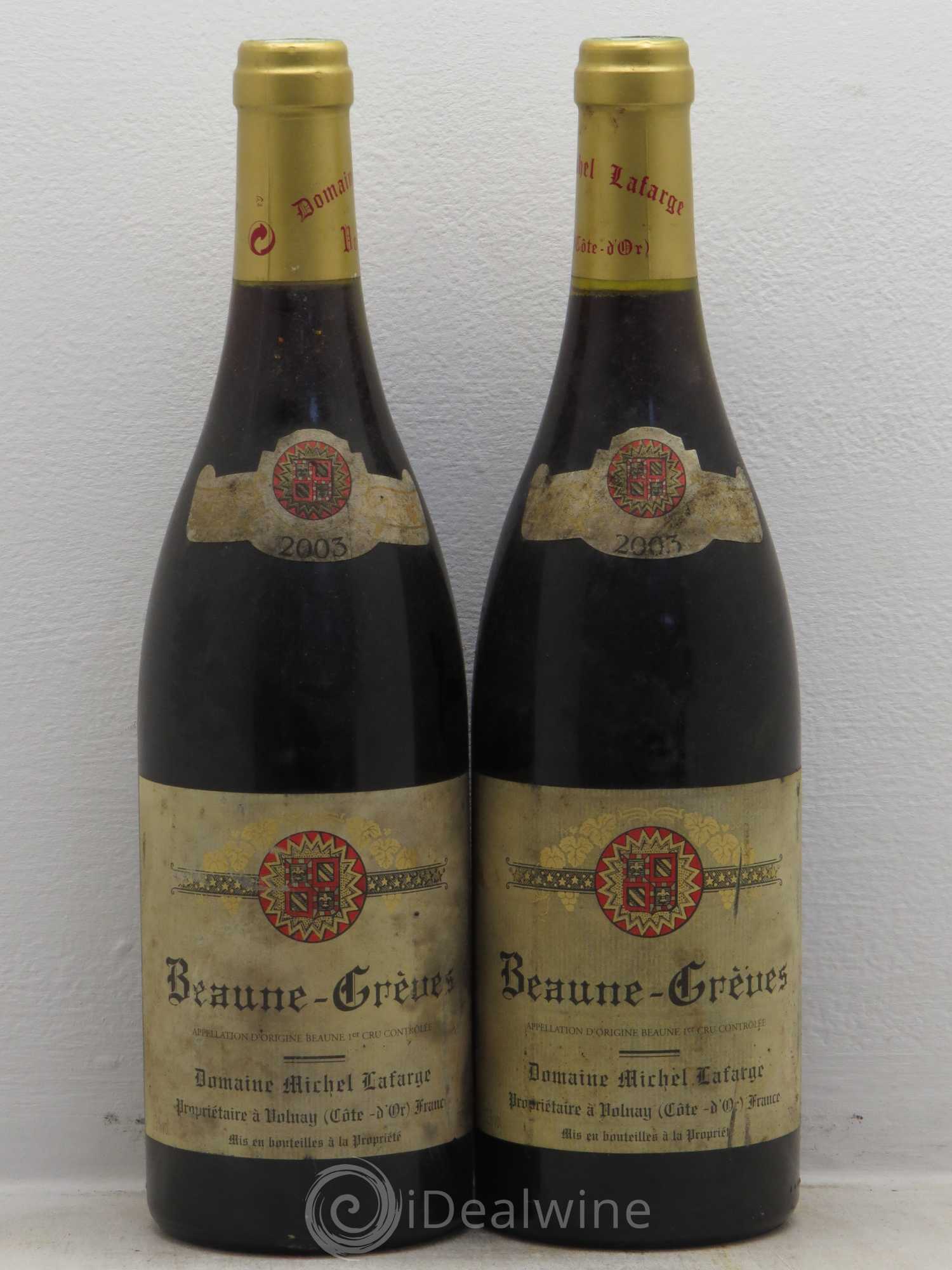 Beaune 1er Cru Grèves Lafarge (Domaine) 2003 - Lot de 2 bouteilles - 0