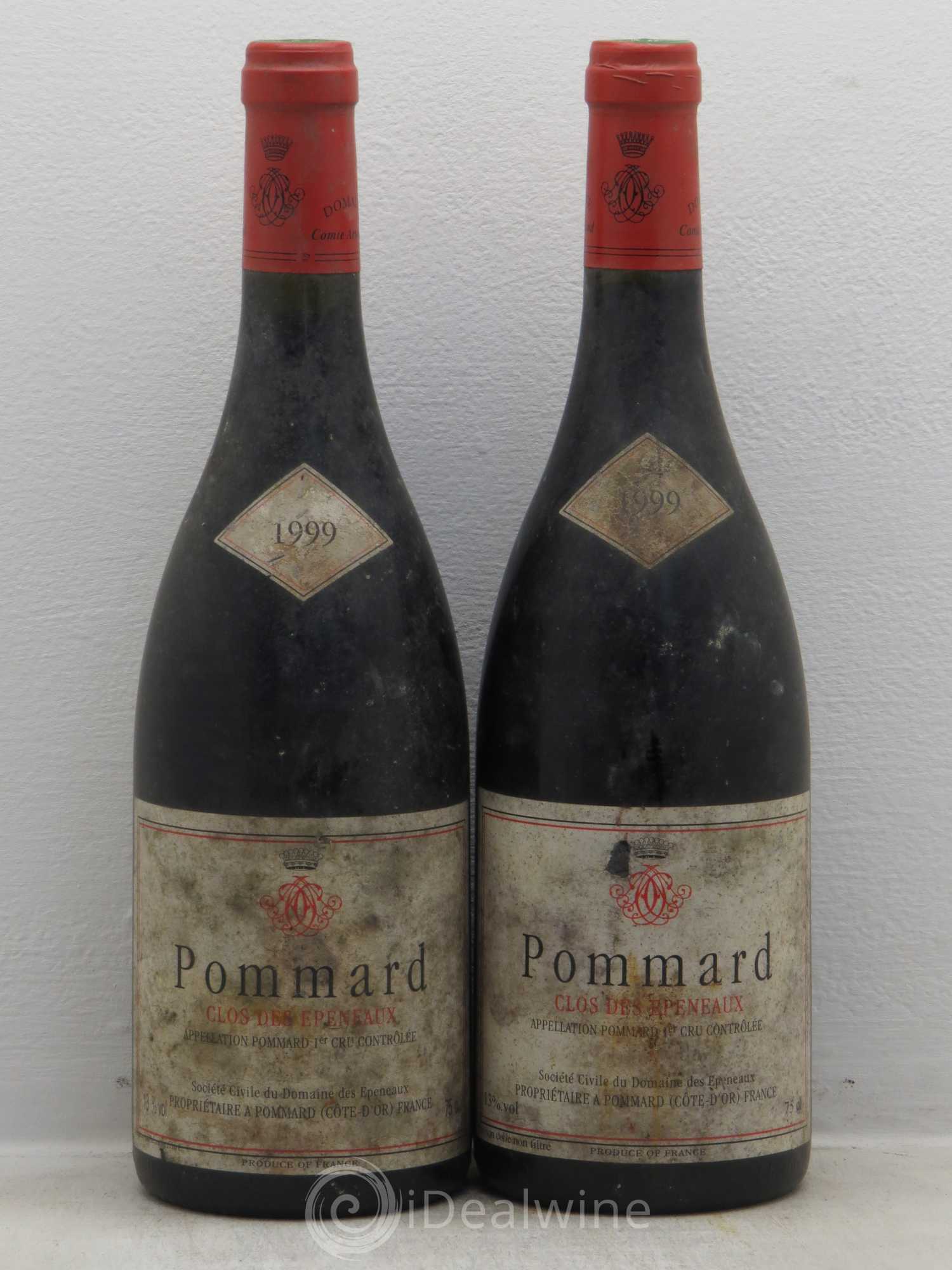 Pommard 1er Cru Clos des Epeneaux Comte Armand 1999 - Lot de 2 bouteilles - 0