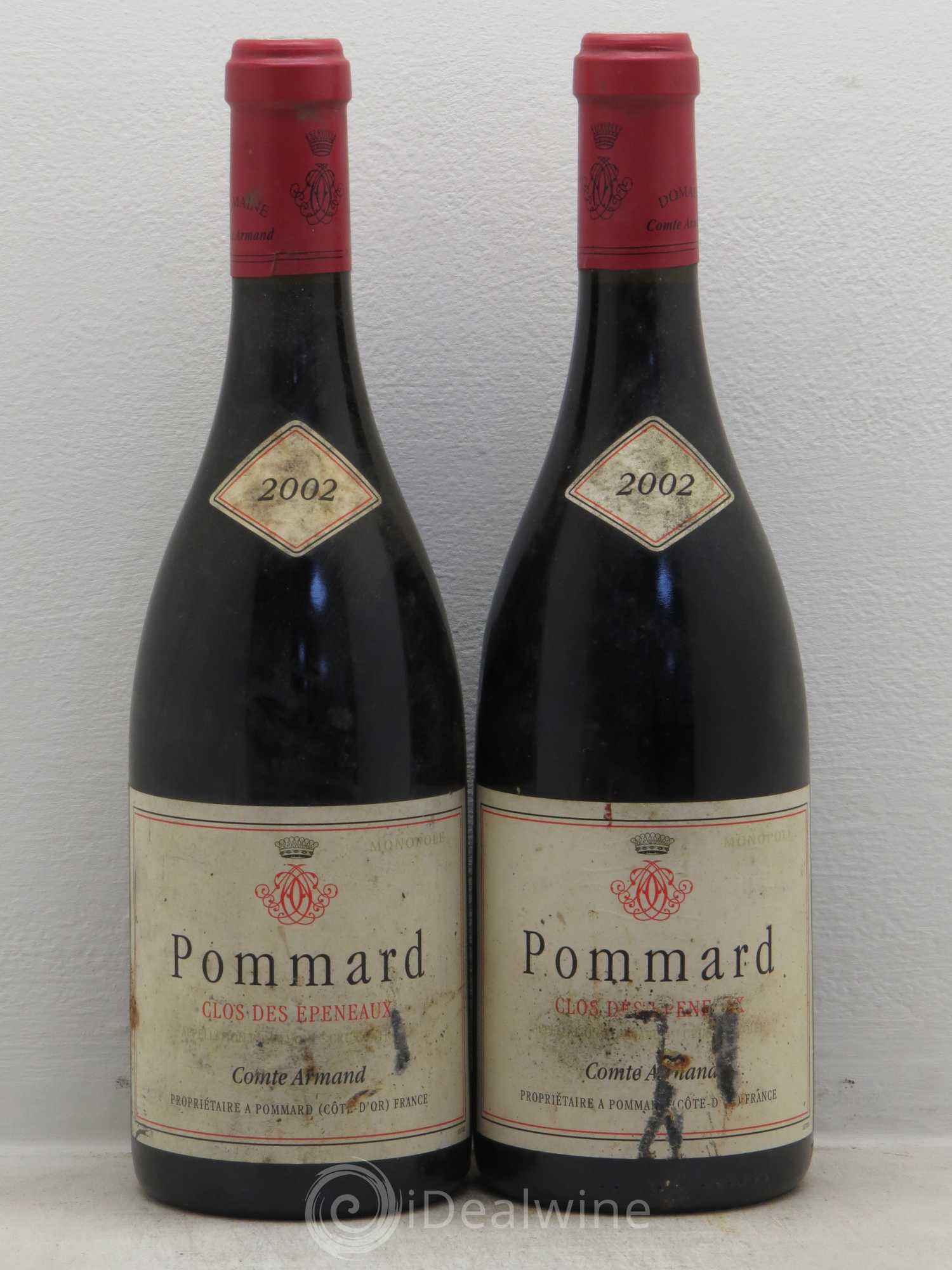 Pommard 1er Cru Clos des Epeneaux Comte Armand 2002 - Lot de 2 bouteilles - 0