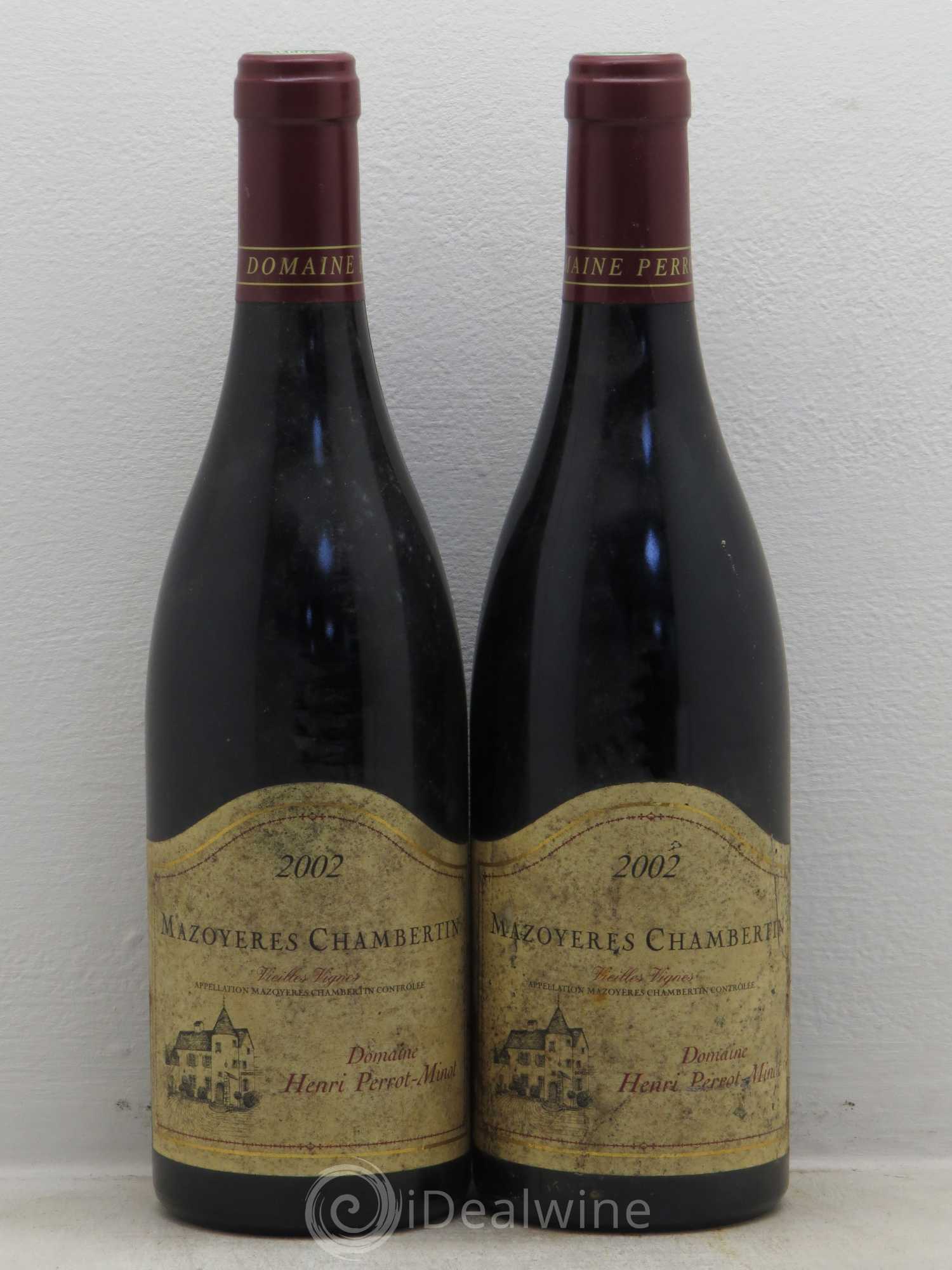 Mazoyères-Chambertin Grand Cru Vieilles Vignes Perrot-Minot Vieilles Vignes 2002 - Lot de 2 bouteilles - 0
