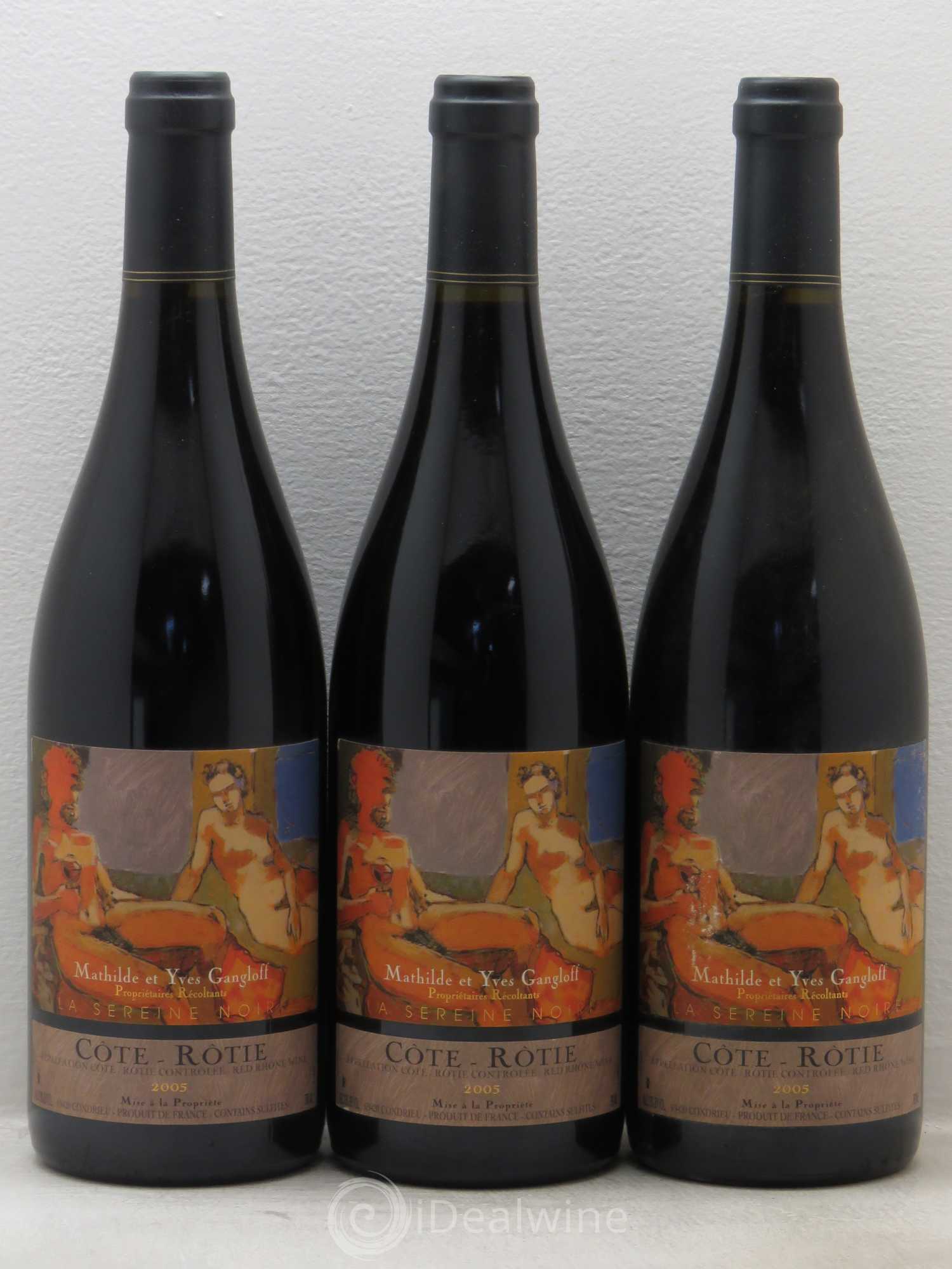 Côte-Rôtie La Sereine Noire Gangloff (Domaine) 2005 - Lot de 3 bouteilles - 0