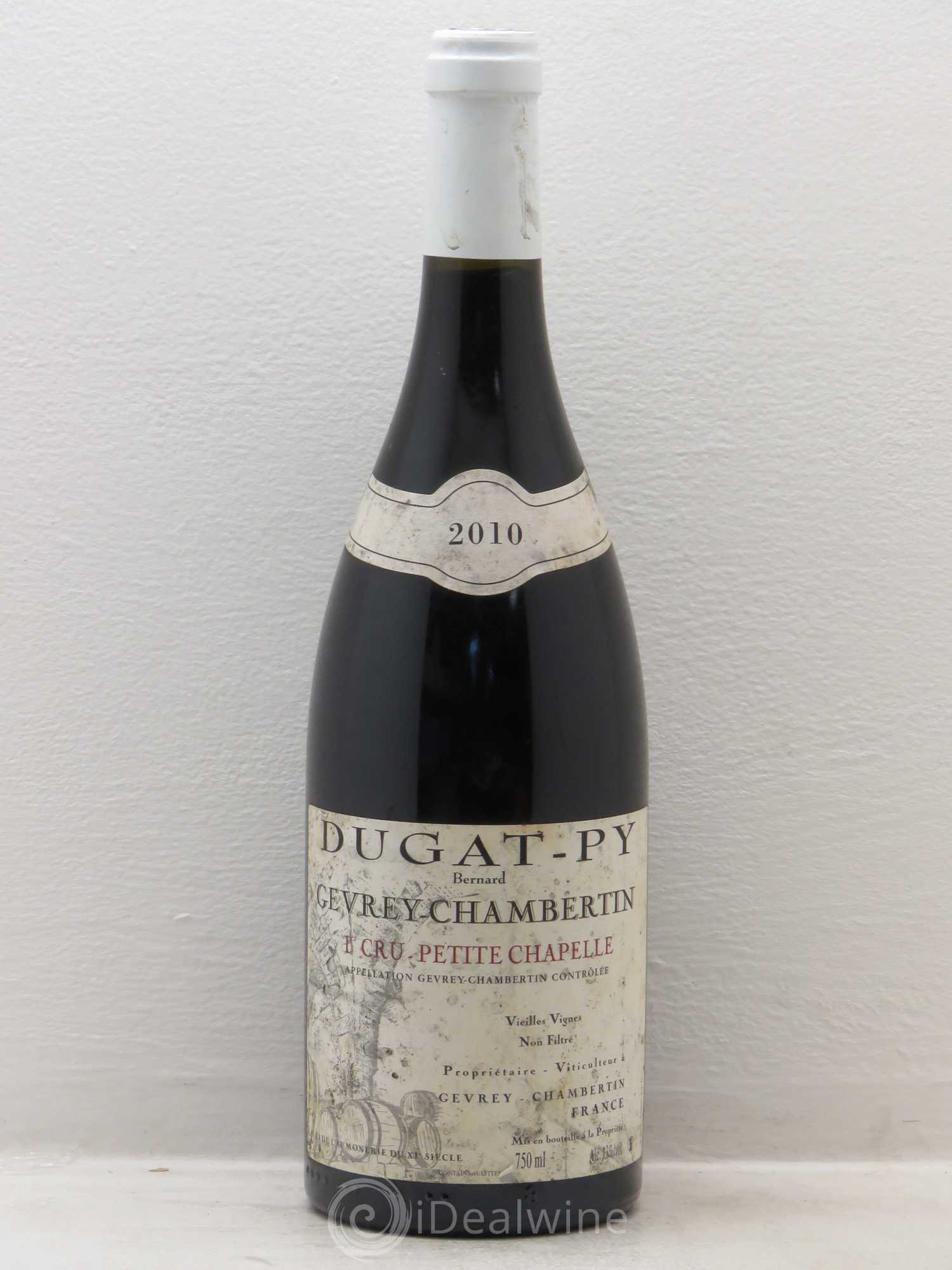 Gevrey-Chambertin 1er Cru Petite Chapelle Vieilles Vignes Dugat-Py Vieilles Vignes 2010 - Lot de 1 bouteille - 0