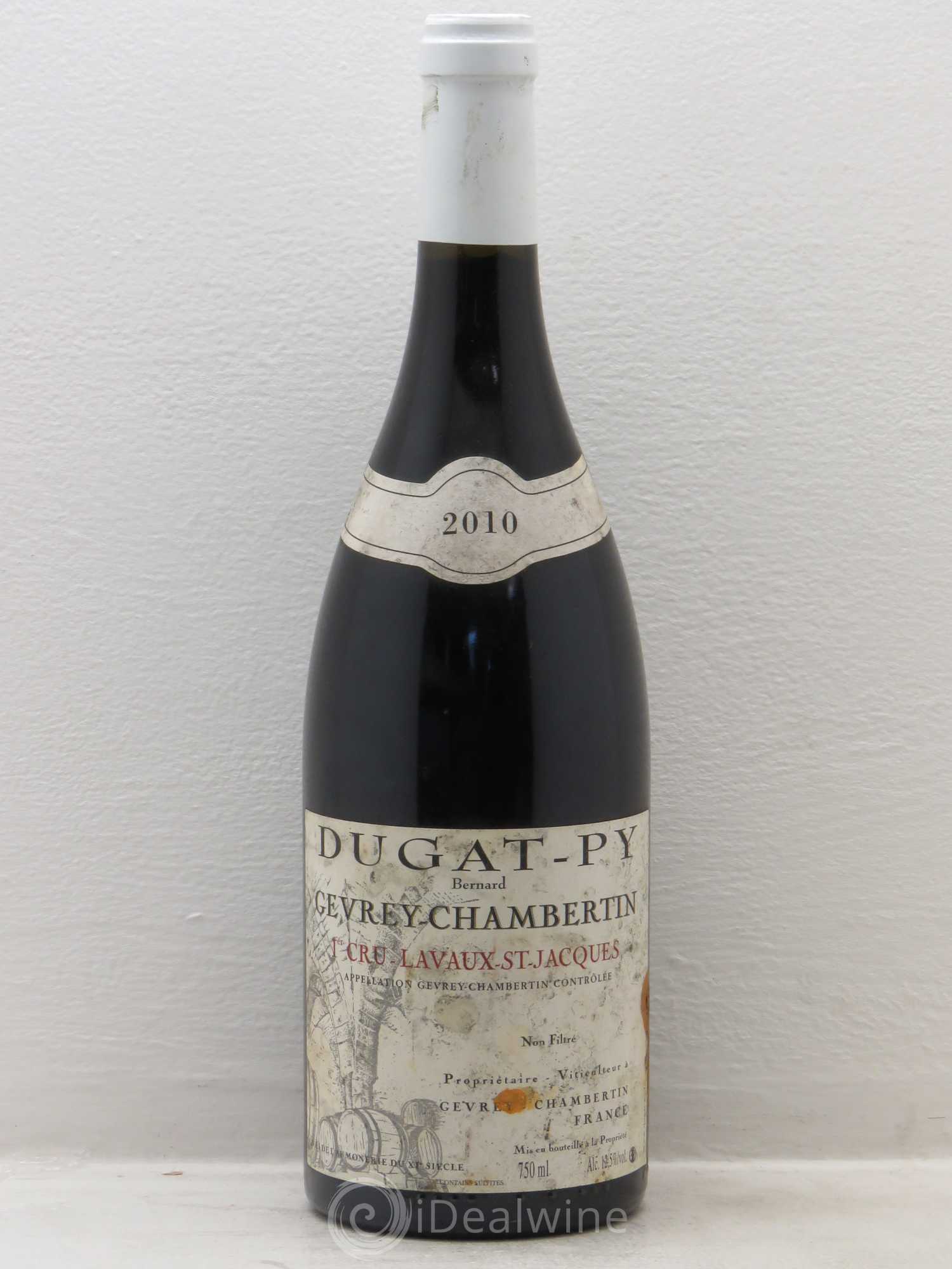 Gevrey-Chambertin 1er Cru Lavaux Saint Jacques Dugat-Py 2010 - Lot de 1 bouteille - 0