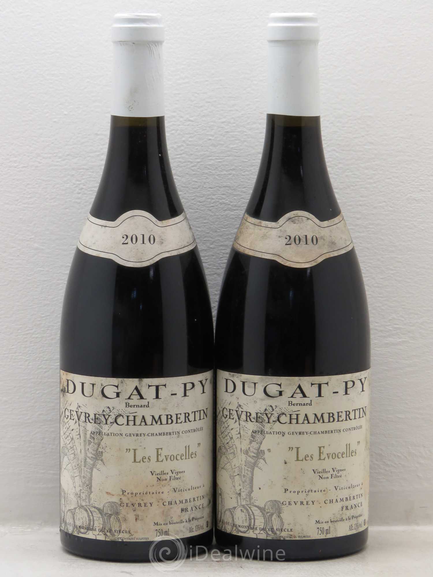 Gevrey-Chambertin Les Evocelles Vieilles Vignes Dugat-Py Vieilles Vignes 2010 - Lot de 2 bouteilles - 0