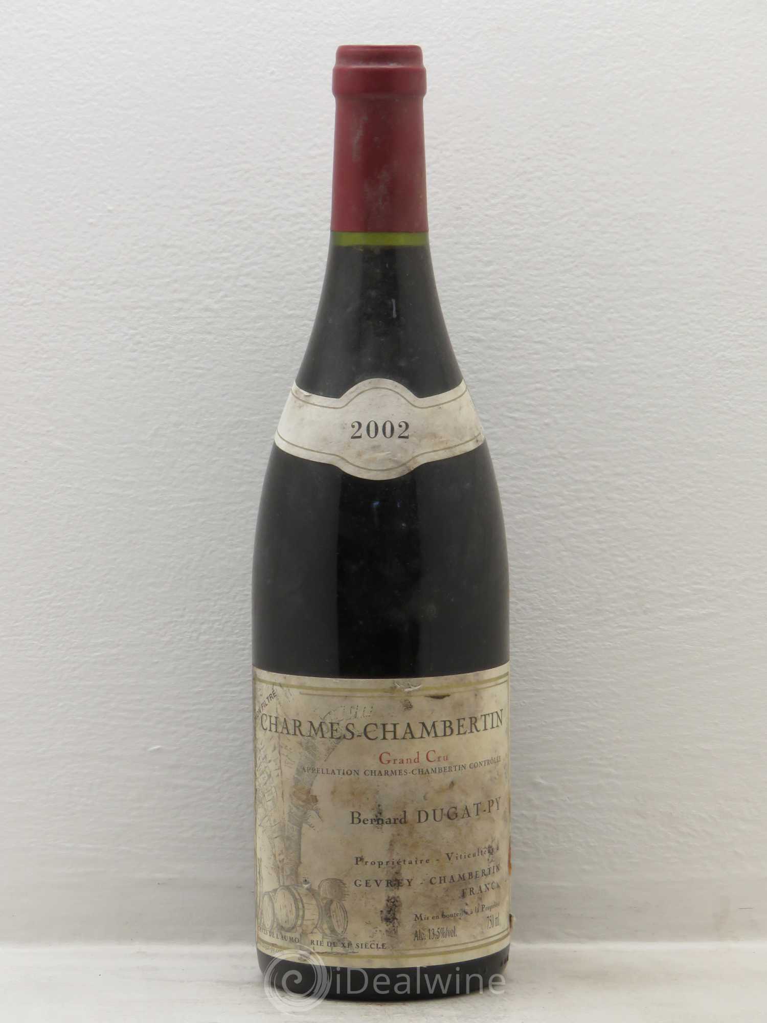 Charmes-Chambertin Grand Cru Dugat-Py 2002 - Lot de 1 bouteille - 0