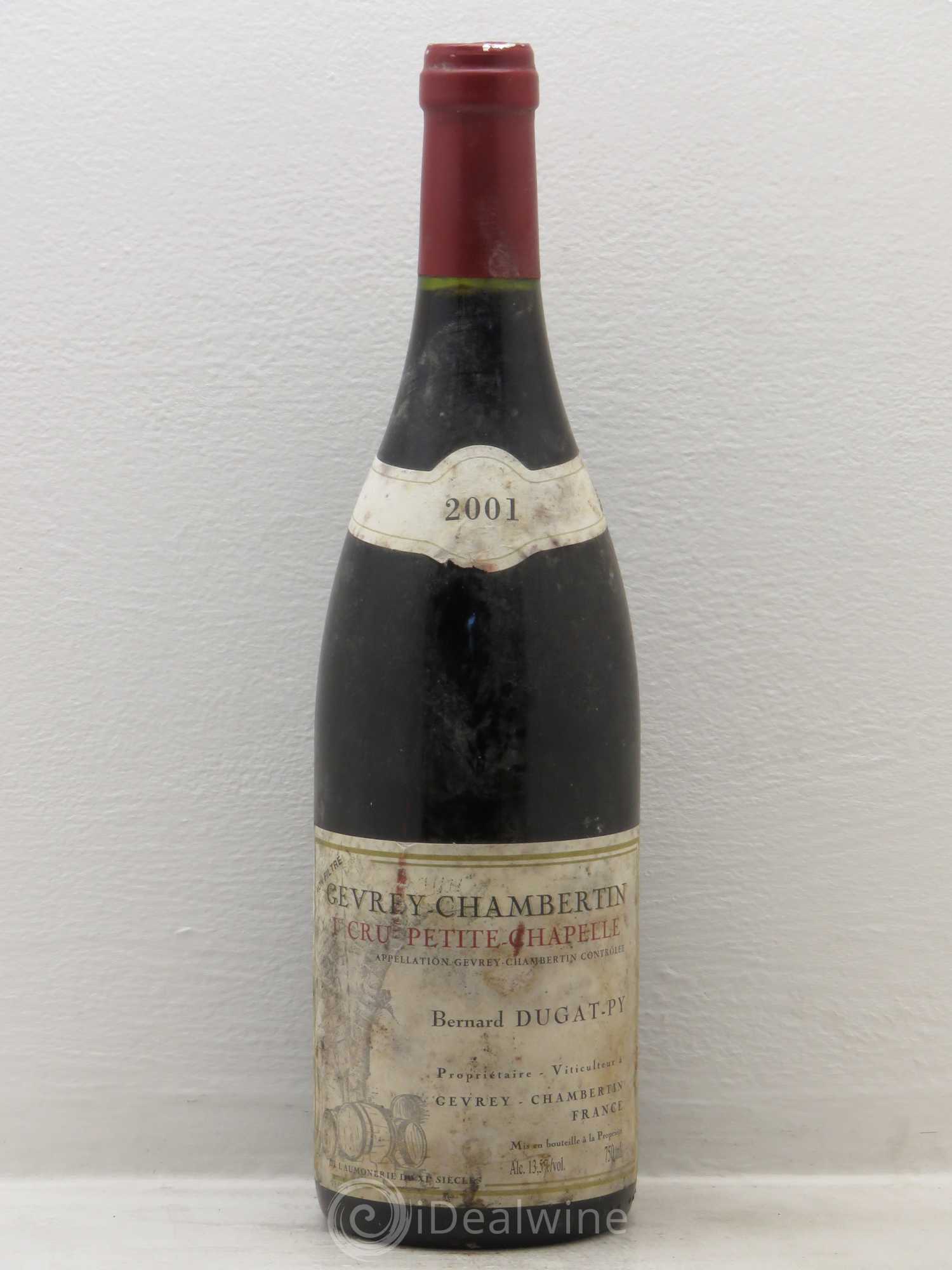 Gevrey-Chambertin 1er Cru Petite Chapelle Vieilles Vignes Dugat-Py 2001 - Lot de 1 bouteille - 0