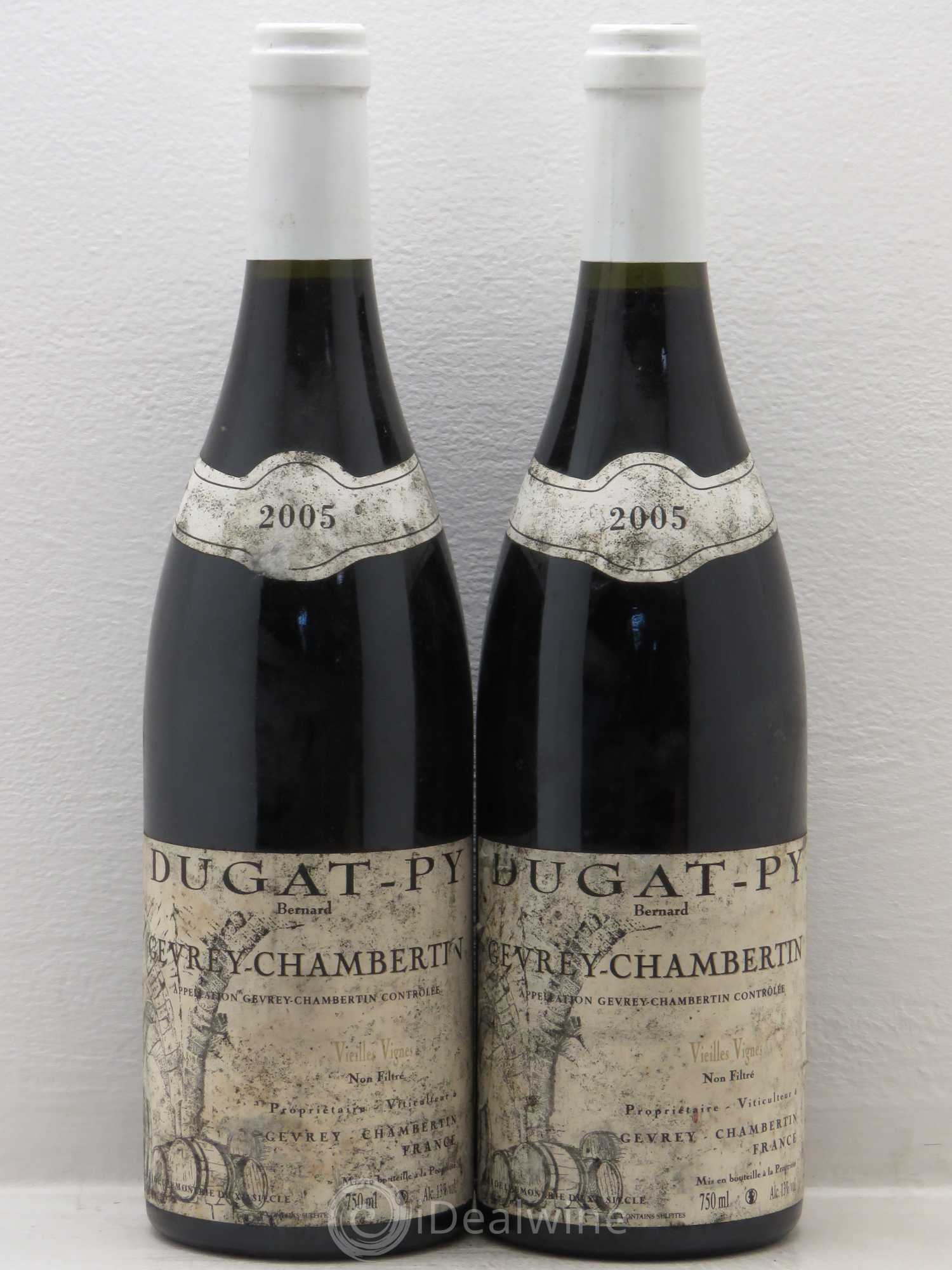Gevrey-Chambertin Vieilles Vignes Dugat-Py 2005 - Lot de 2 bouteilles - 0