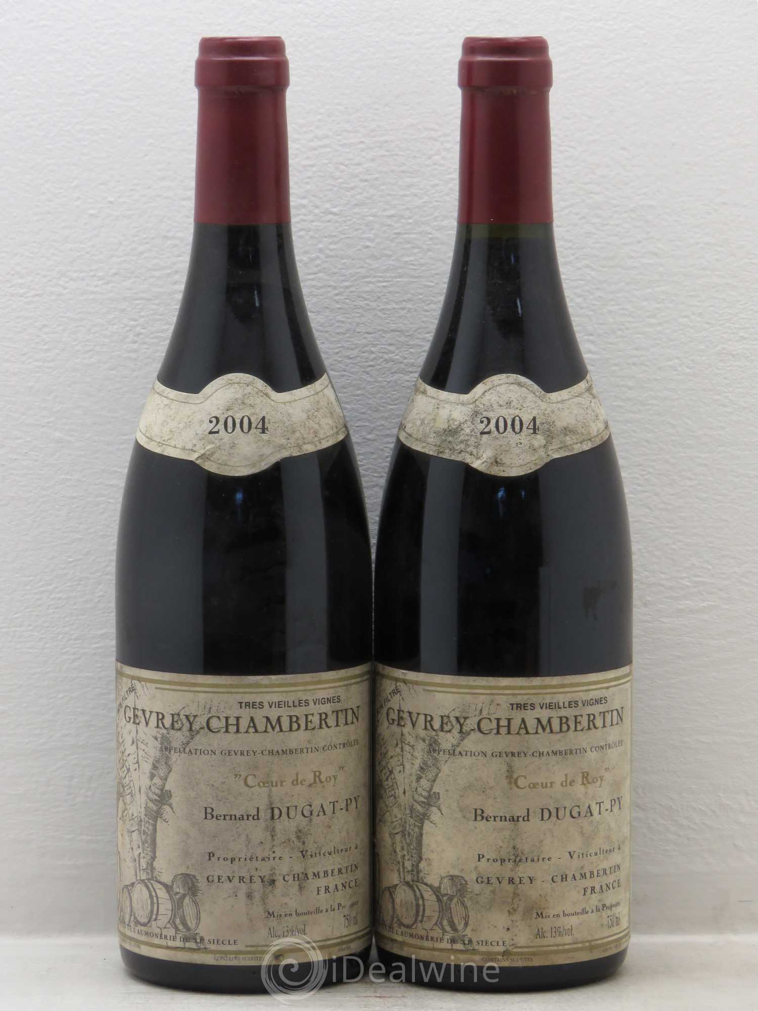 Gevrey-Chambertin Coeur de Roy Très Vieilles Vignes Dugat-Py Tres Vieilles Vignes 2004 - Posten von 2 Flaschen - 0