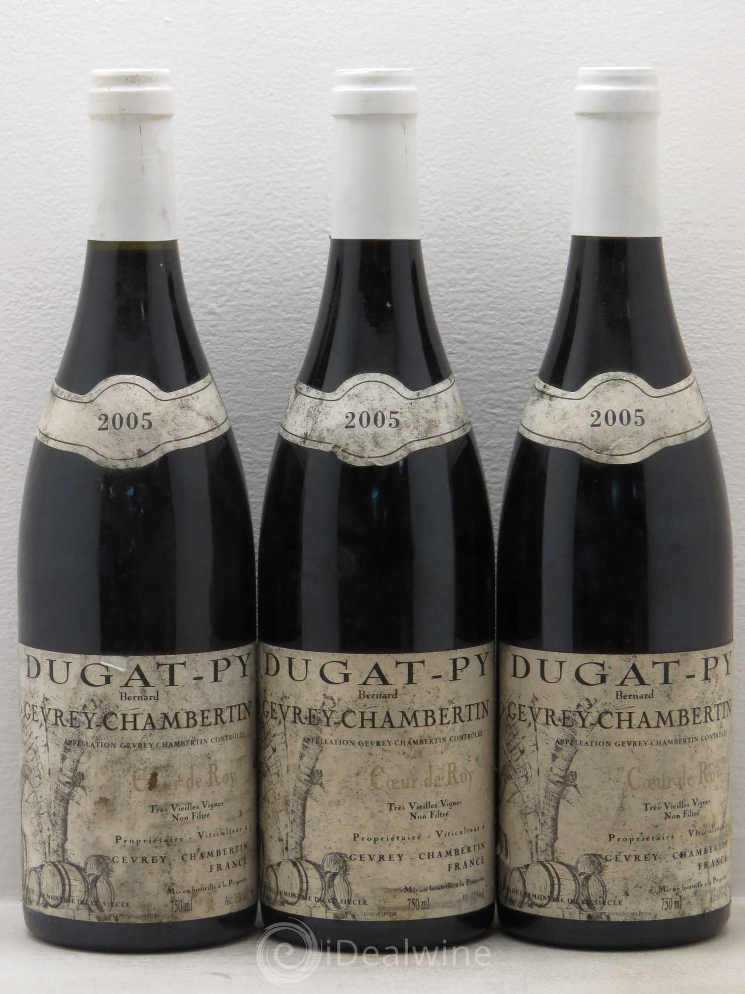 Gevrey-Chambertin Coeur de Roy Très Vieilles Vignes Dugat-Py Tres Vieilles Vignes 2005 - Posten von 3 Flaschen - 0