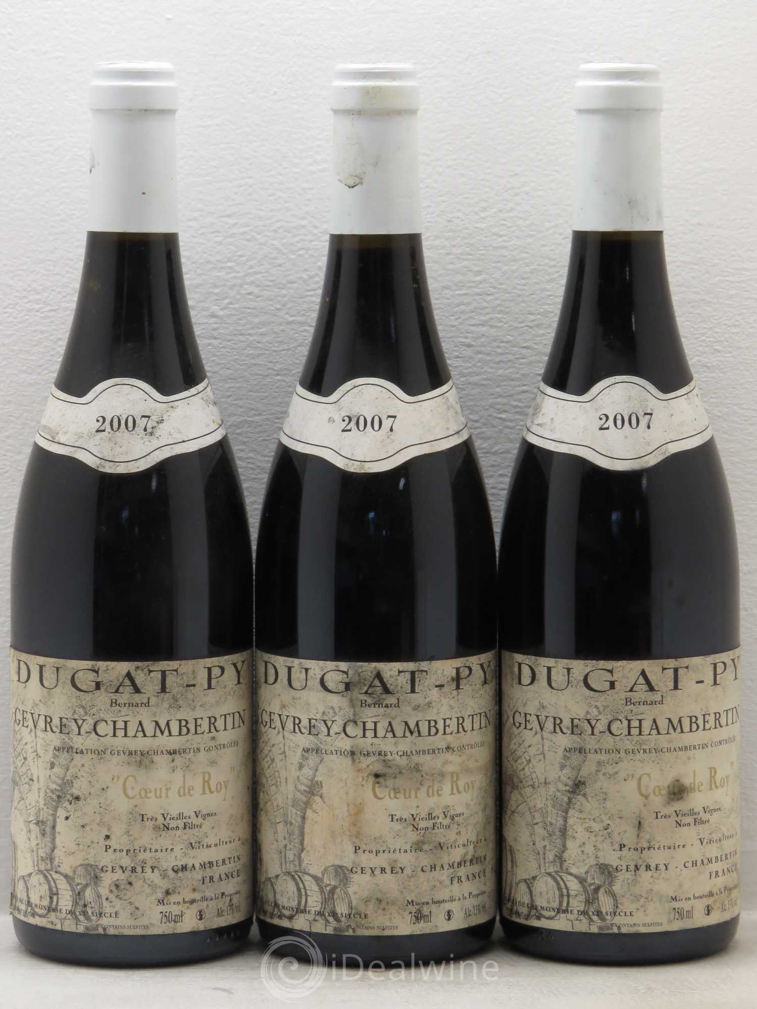 Gevrey-Chambertin Coeur de Roy Très Vieilles Vignes Dugat-Py Tres Vieilles Vignes 2007 - Posten von 3 Flaschen - 0
