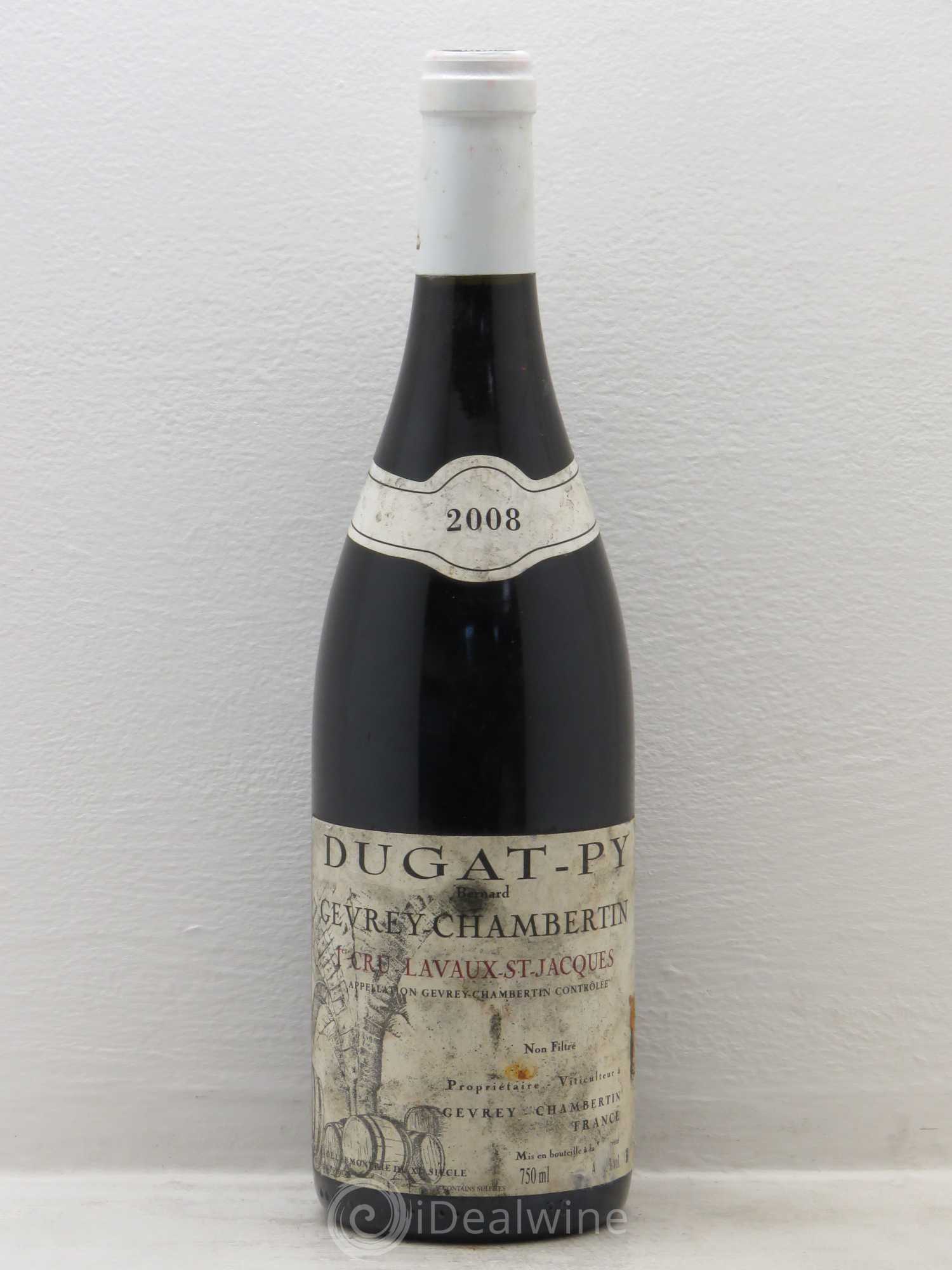 Gevrey-Chambertin 1er Cru Lavaux Saint Jacques Dugat-Py 2008 - Lot de 1 bouteille - 0