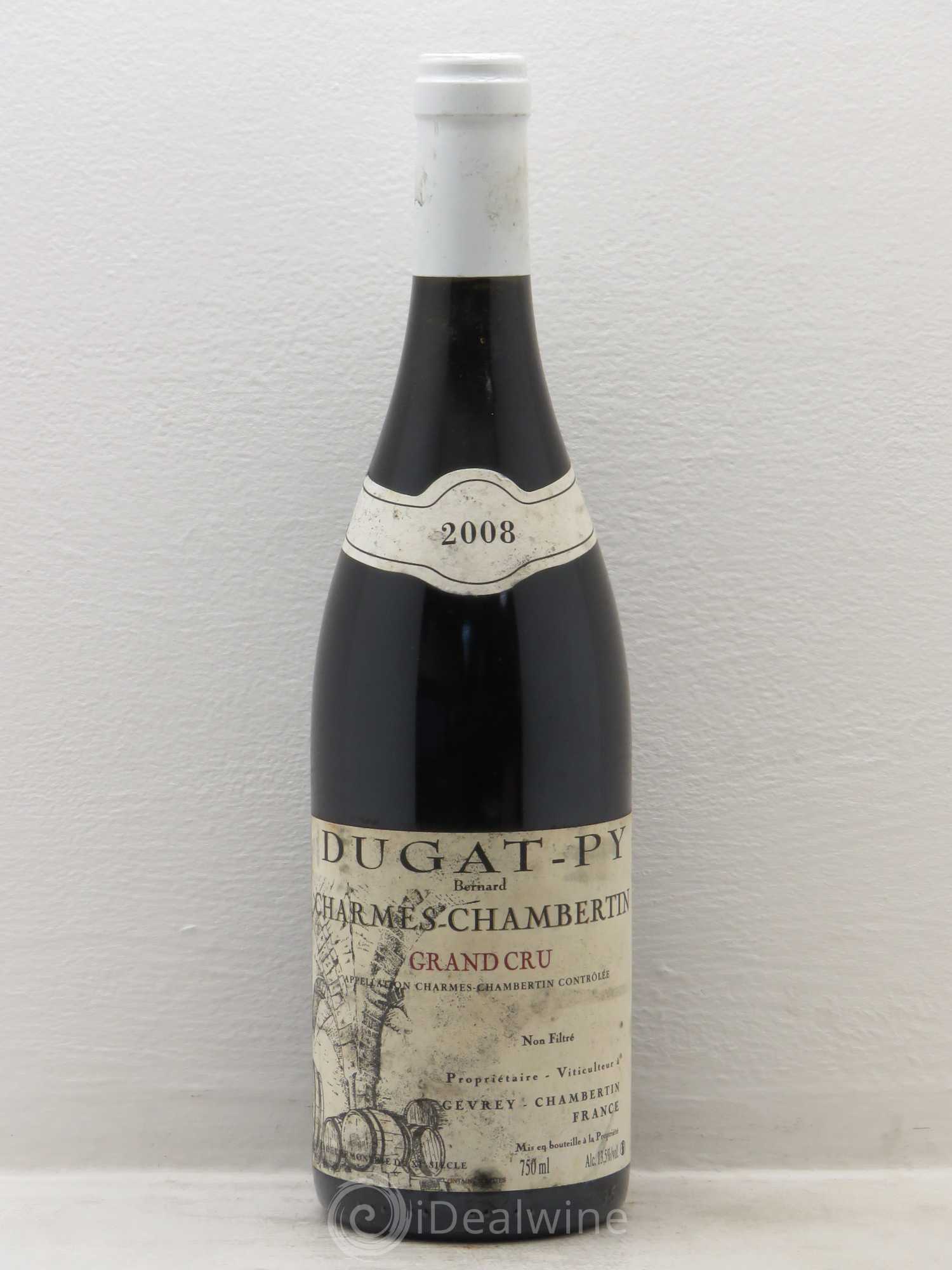 Charmes-Chambertin Grand Cru Dugat-Py 2008 - Lot de 1 bouteille - 0