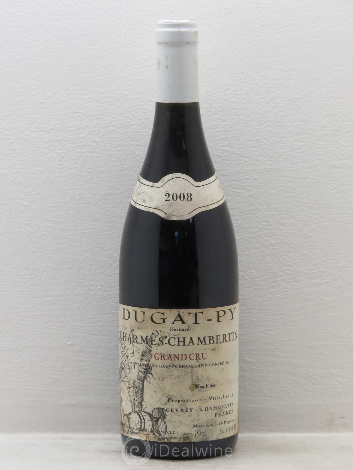 Charmes-Chambertin Grand Cru Dugat-Py 2008 - Lot de 1 bouteille - 0