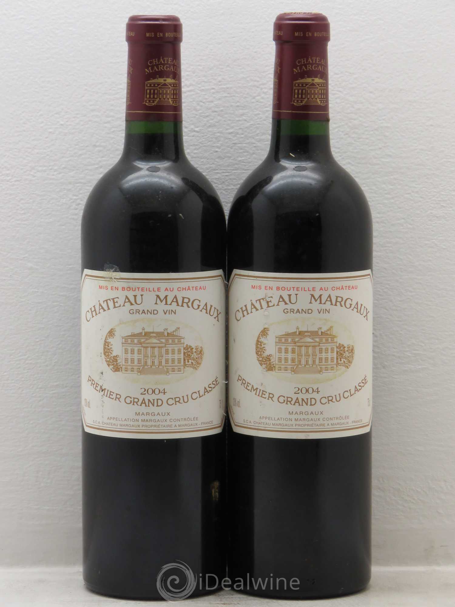 Château Margaux 1er Grand Cru Classé 2004 - Lot de 2 bouteilles - 0