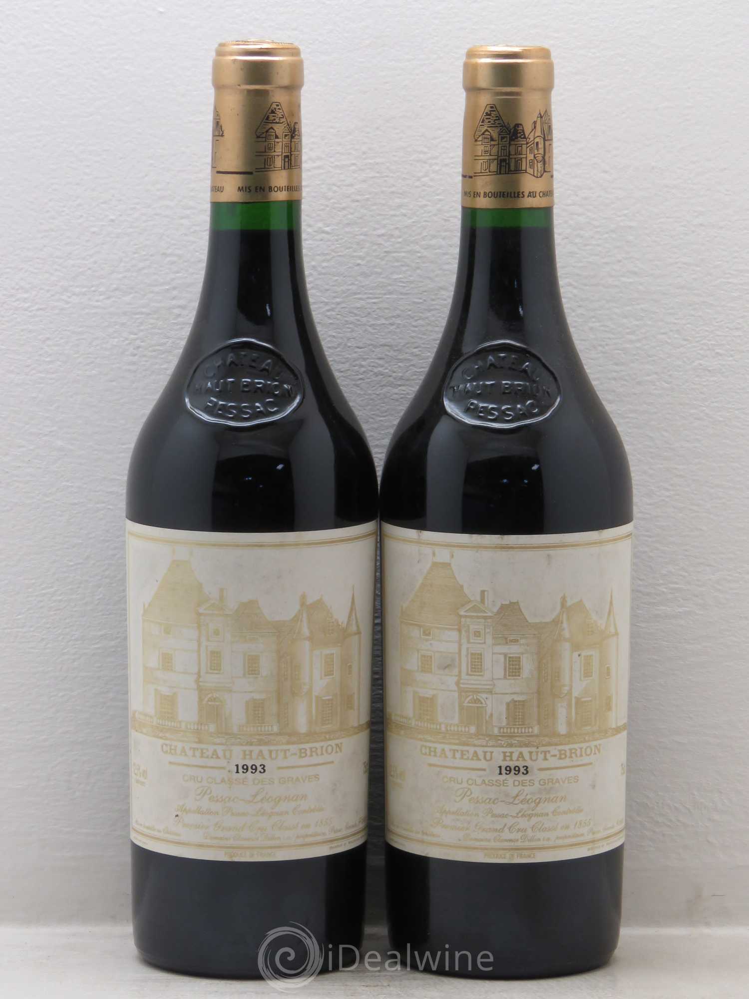 Château Haut Brion 1er Grand Cru Classé 1993 - Lot de 2 bouteilles - 0