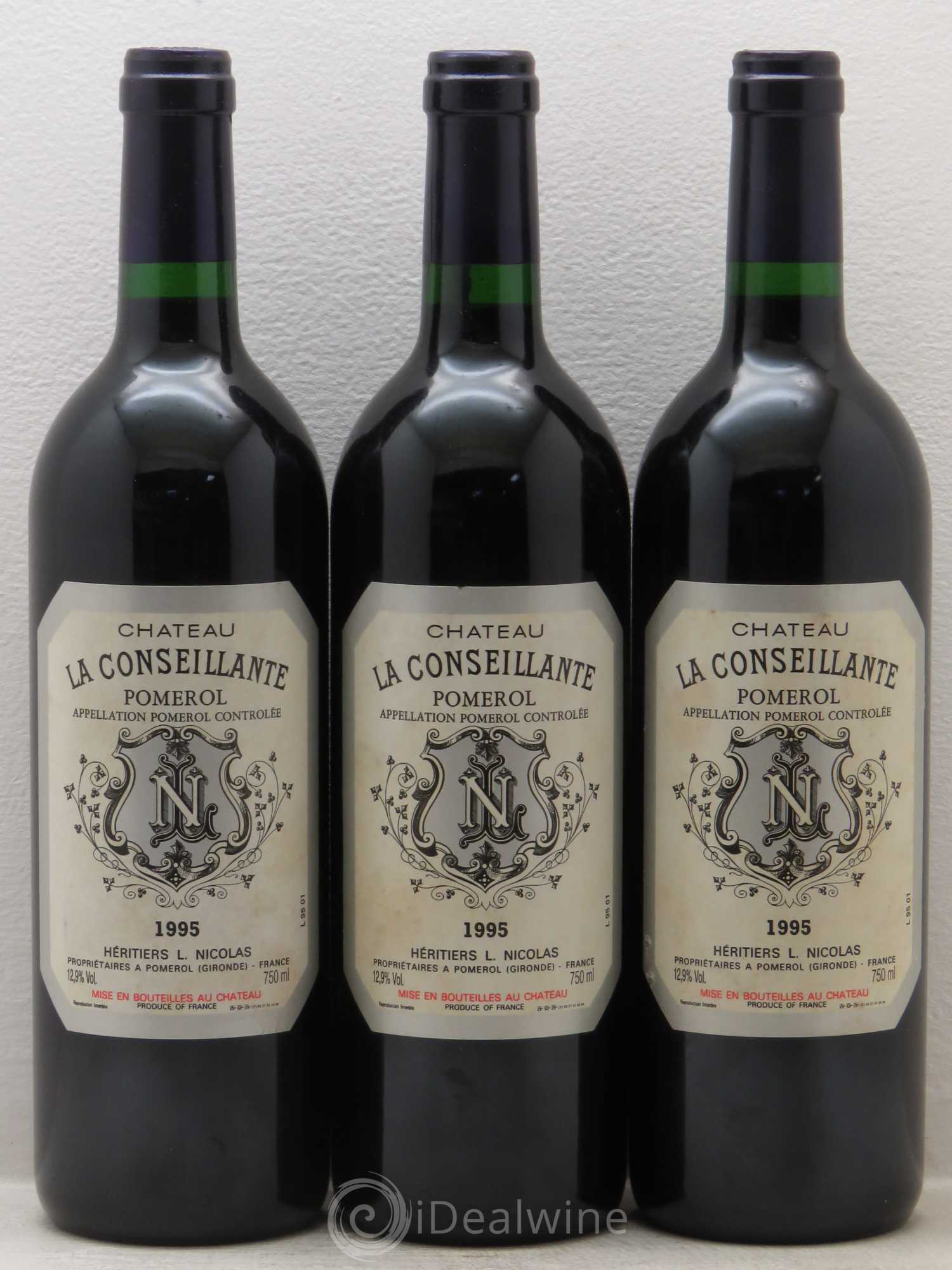 Château la Conseillante 1995 - Lot de 3 bouteilles - 0