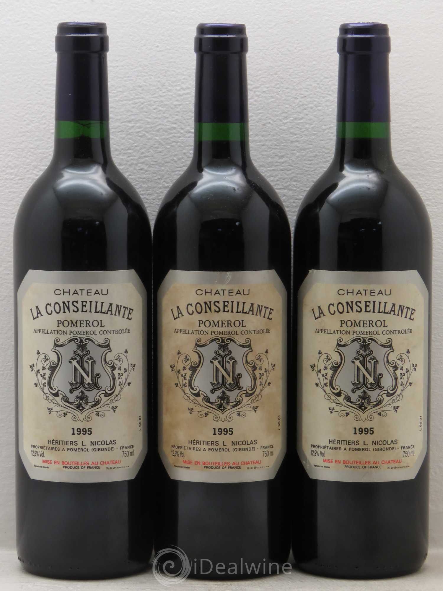 Château la Conseillante 1995 - Lot de 3 bouteilles - 0