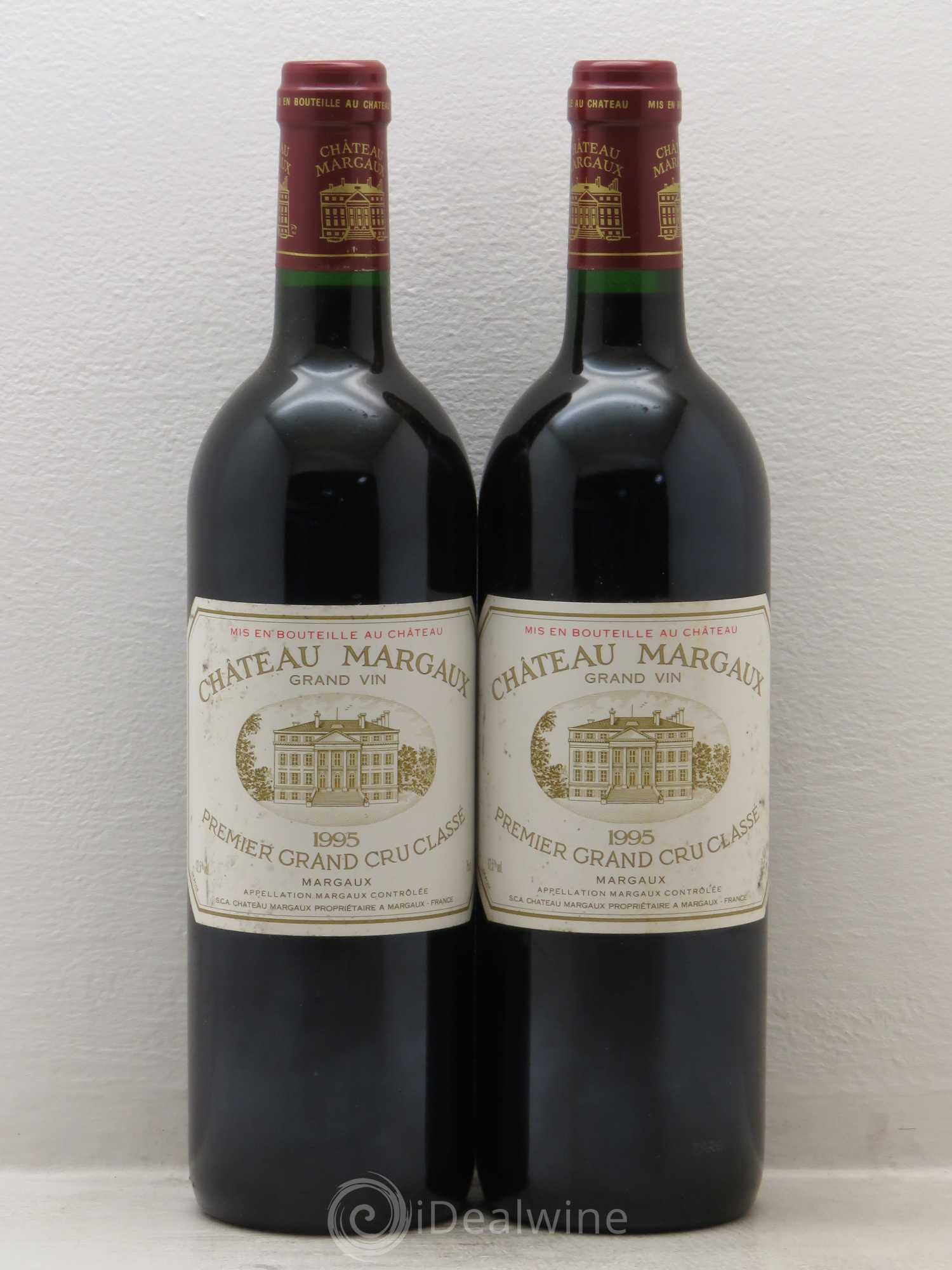 Château Margaux 1er Grand Cru Classé 1995 - Lot de 2 bouteilles - 0