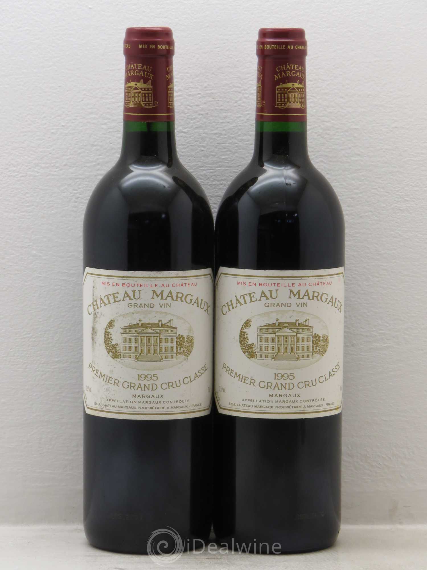 Château Margaux 1er Grand Cru Classé 1995 - Lot de 2 bouteilles - 0