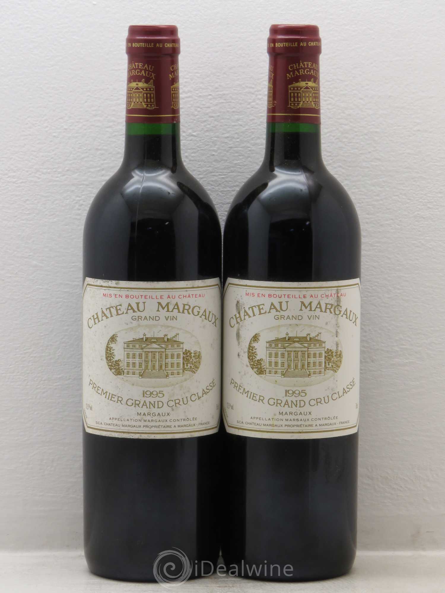 Château Margaux 1er Grand Cru Classé 1995 - Lot de 2 bouteilles - 0