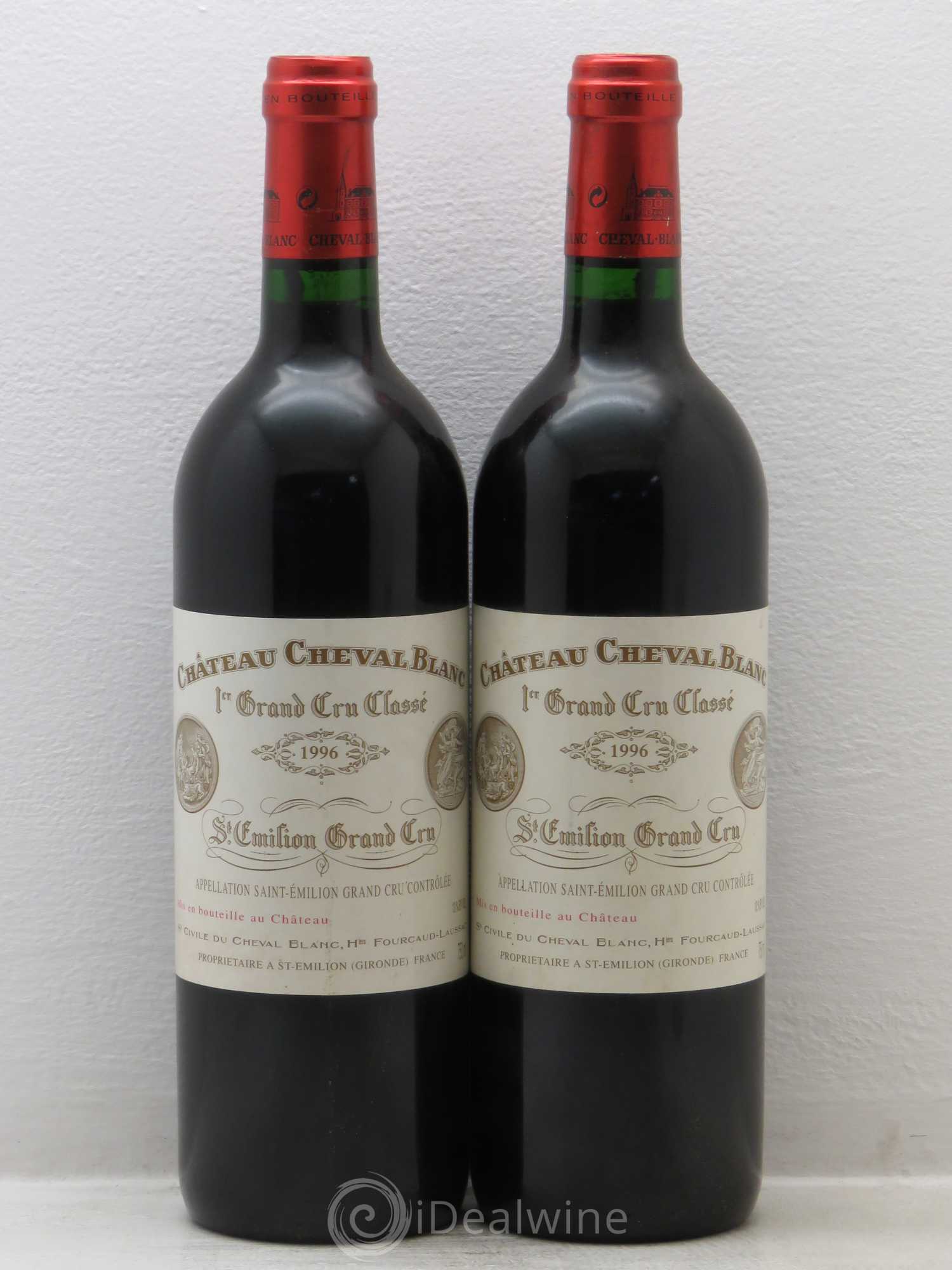 Château Cheval Blanc 1er Grand Cru Classé A 1996 - Lot de 2 bouteilles - 0
