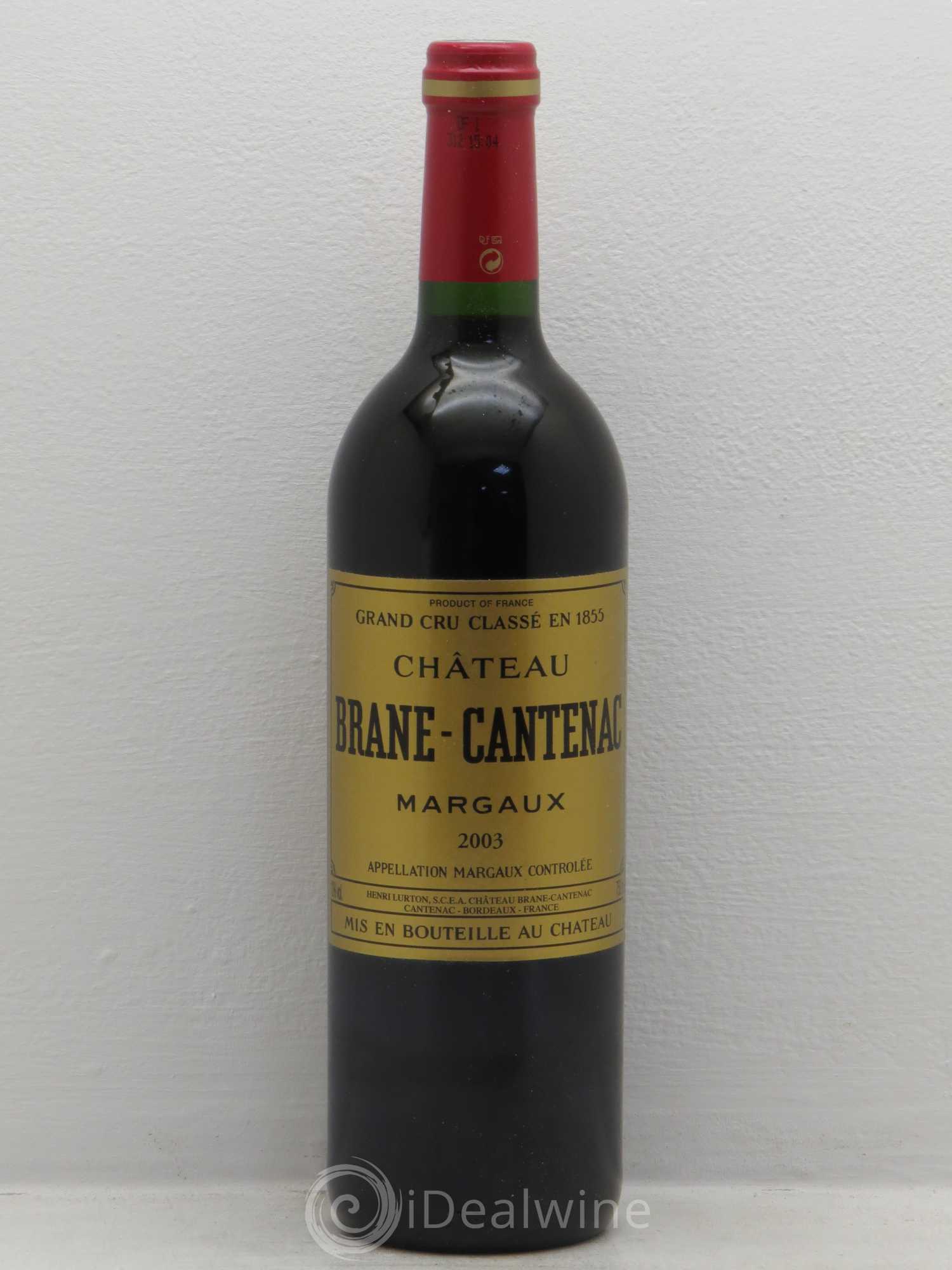 Château Brane Cantenac 2ème Grand Cru Classé 2003 - Lot de 12 bouteilles - 0