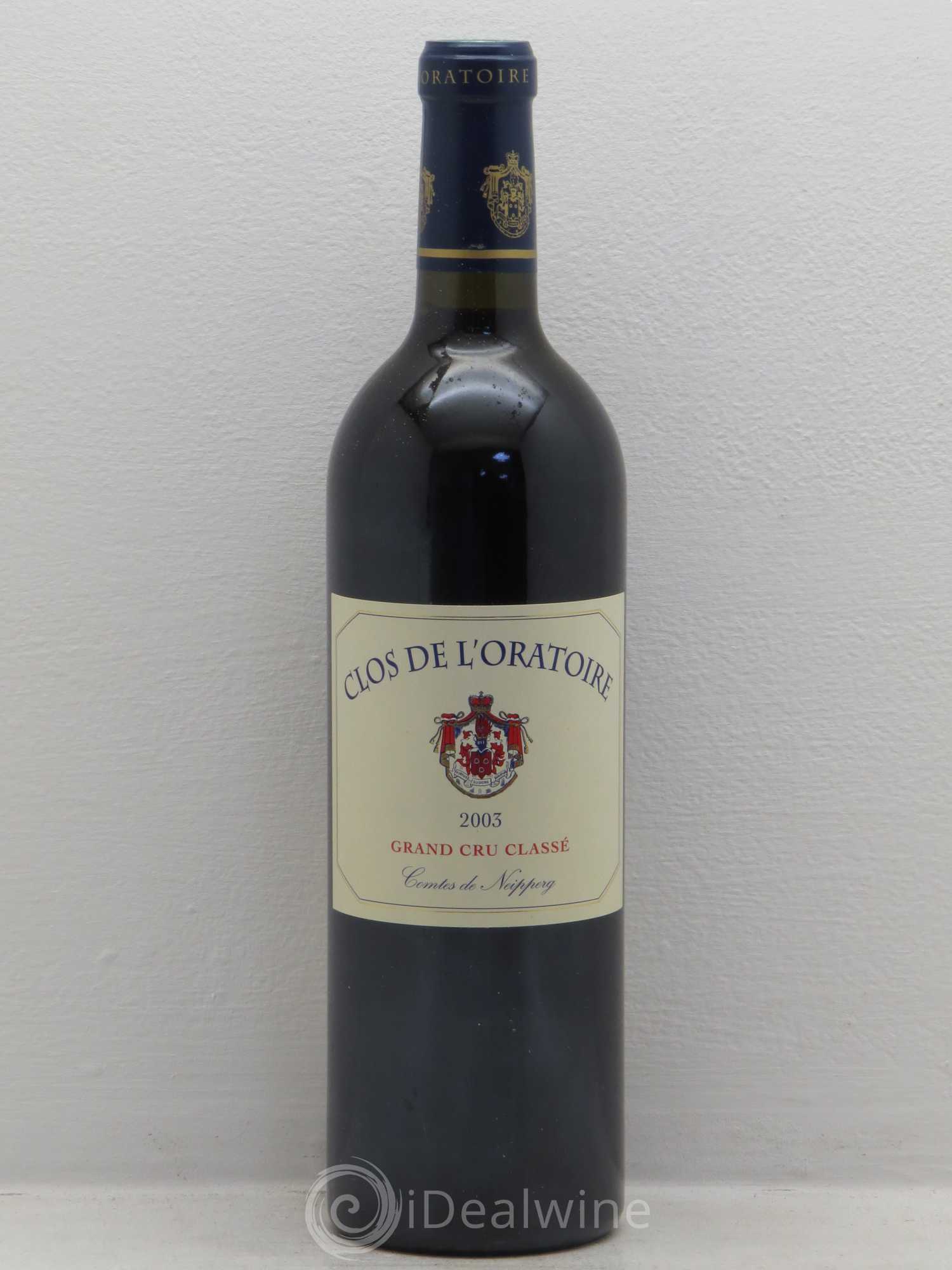 Clos de l'Oratoire Grand Cru Classé 2003 - Lot de 12 bouteilles - 0