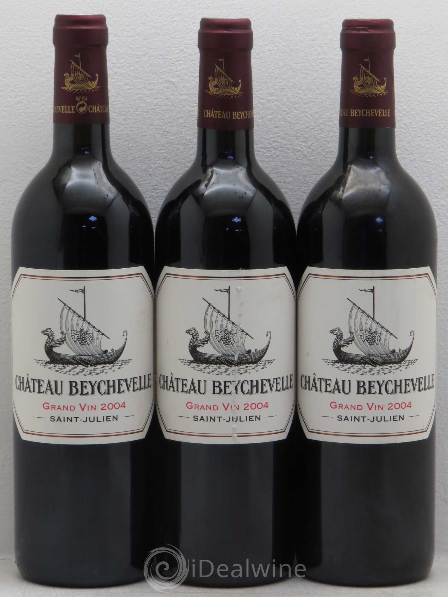 Château Beychevelle 4ème Grand Cru Classé 2004 - Lot de 3 bouteilles - 0