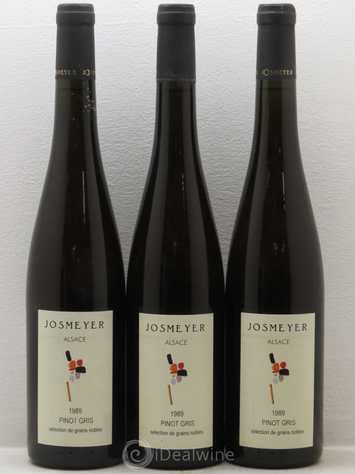 Pinot Gris Sélection de Grains nobles Josmeyer 1989 - Posten von 3 Flaschen - 0