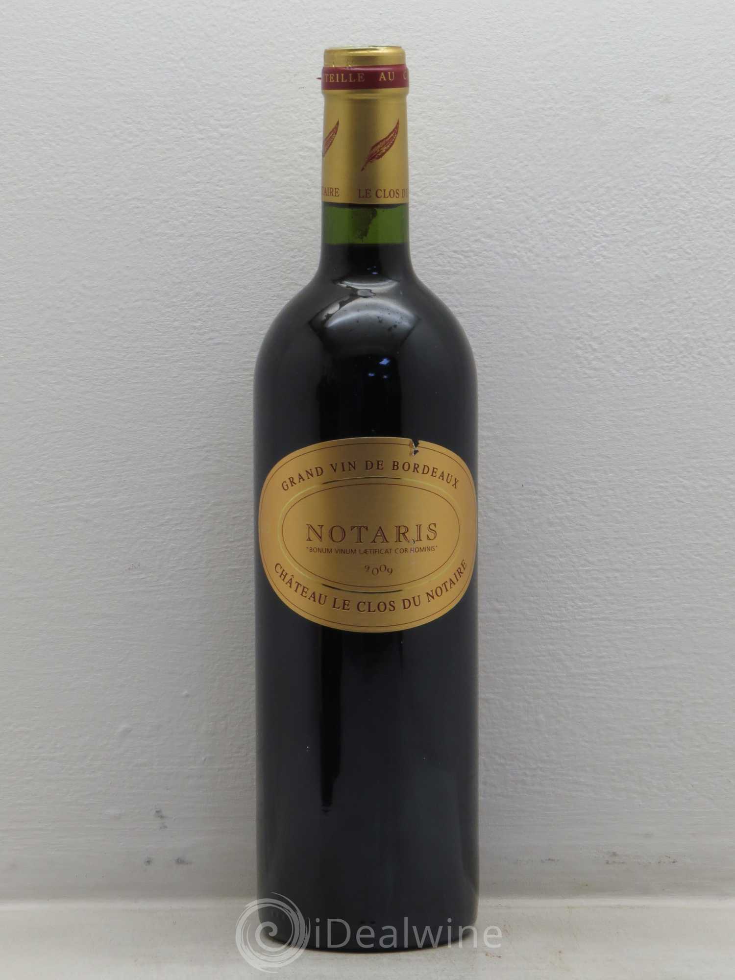 Côtes de Bourg Chateau le Clos du Notaire Cuvée Notaris 2009 - Posten von 6 Flaschen - 0