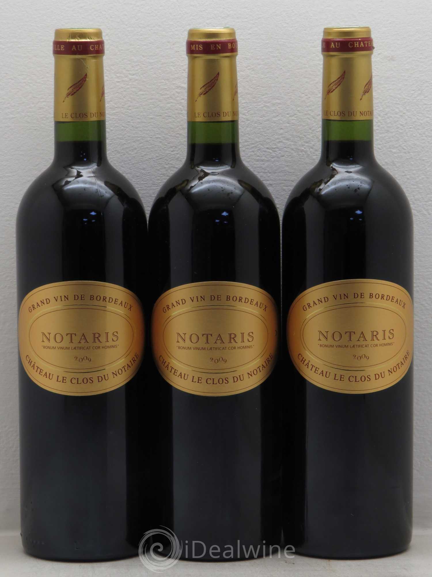 Côtes de Bourg Chateau le Clos du Notaire Cuvée Notaris 2009 - Posten von 3 Flaschen - 0