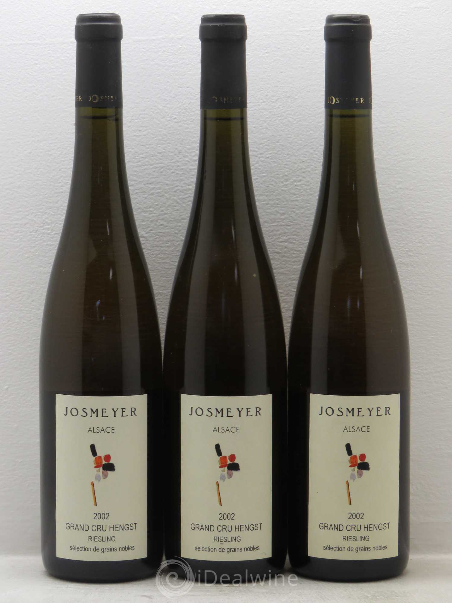 Alsace Riesling Grand Cru Hengst Josmeyer (Domaine) Sélection de Grains nobles 2002 - Posten von 3 Flaschen - 0