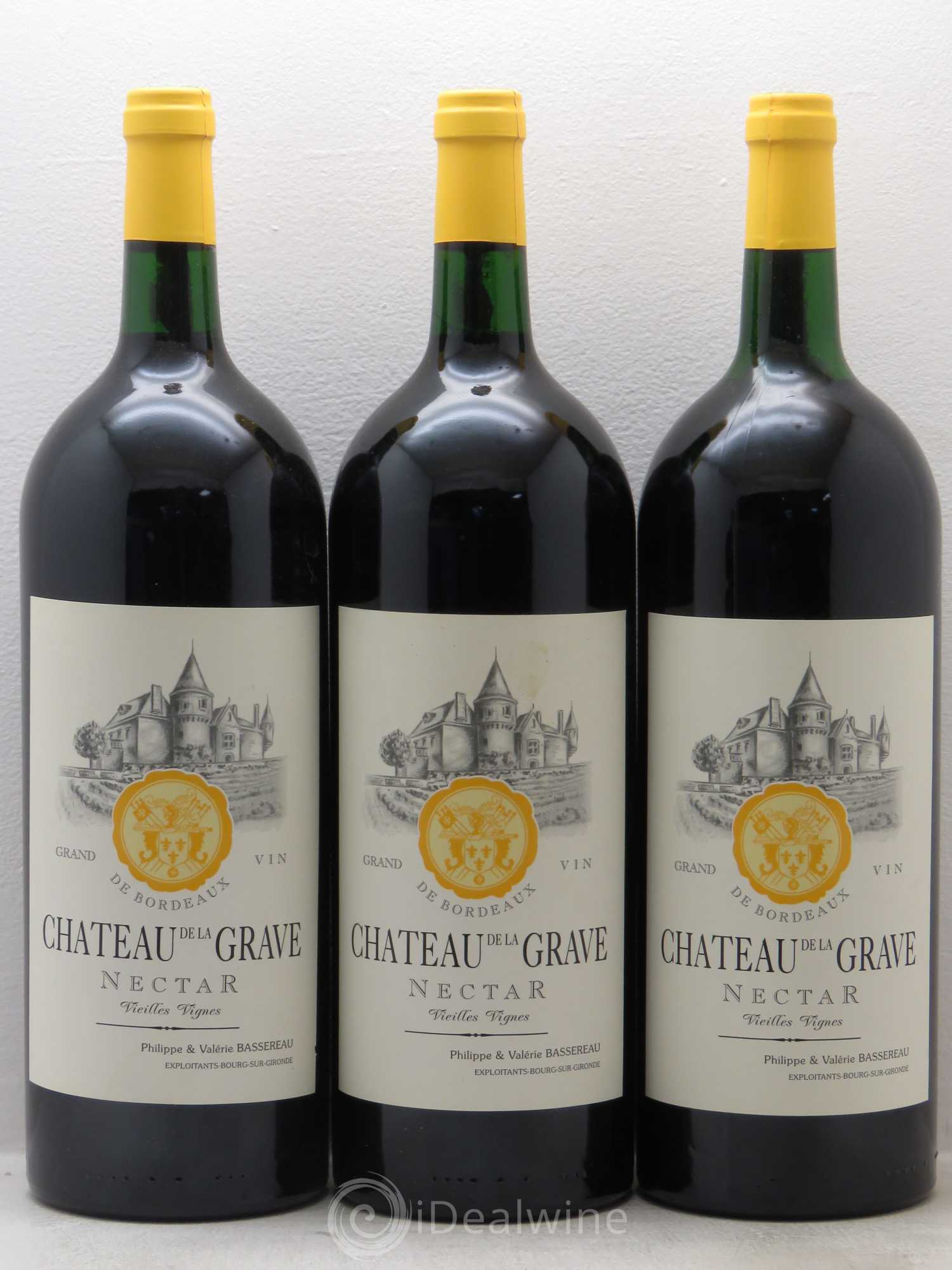 Côtes de Bourg Chateau la Grave Nectar Vieilles vignes 2009 - Posten von 3 Magnum - 0