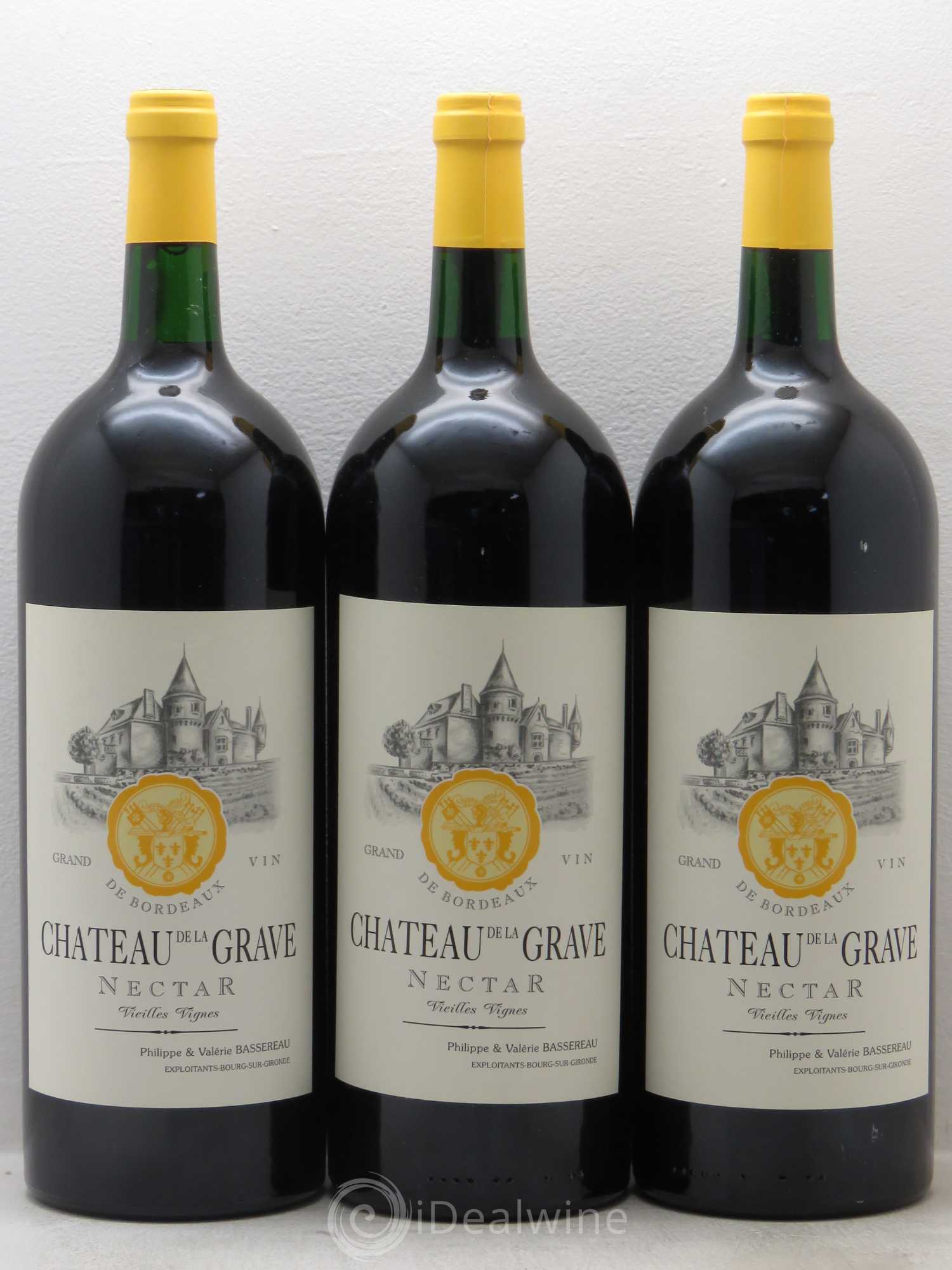 Côtes de Bourg Chateau la Grave Nectar Vieilles vignes 2009 - Posten von 3 Magnum - 0