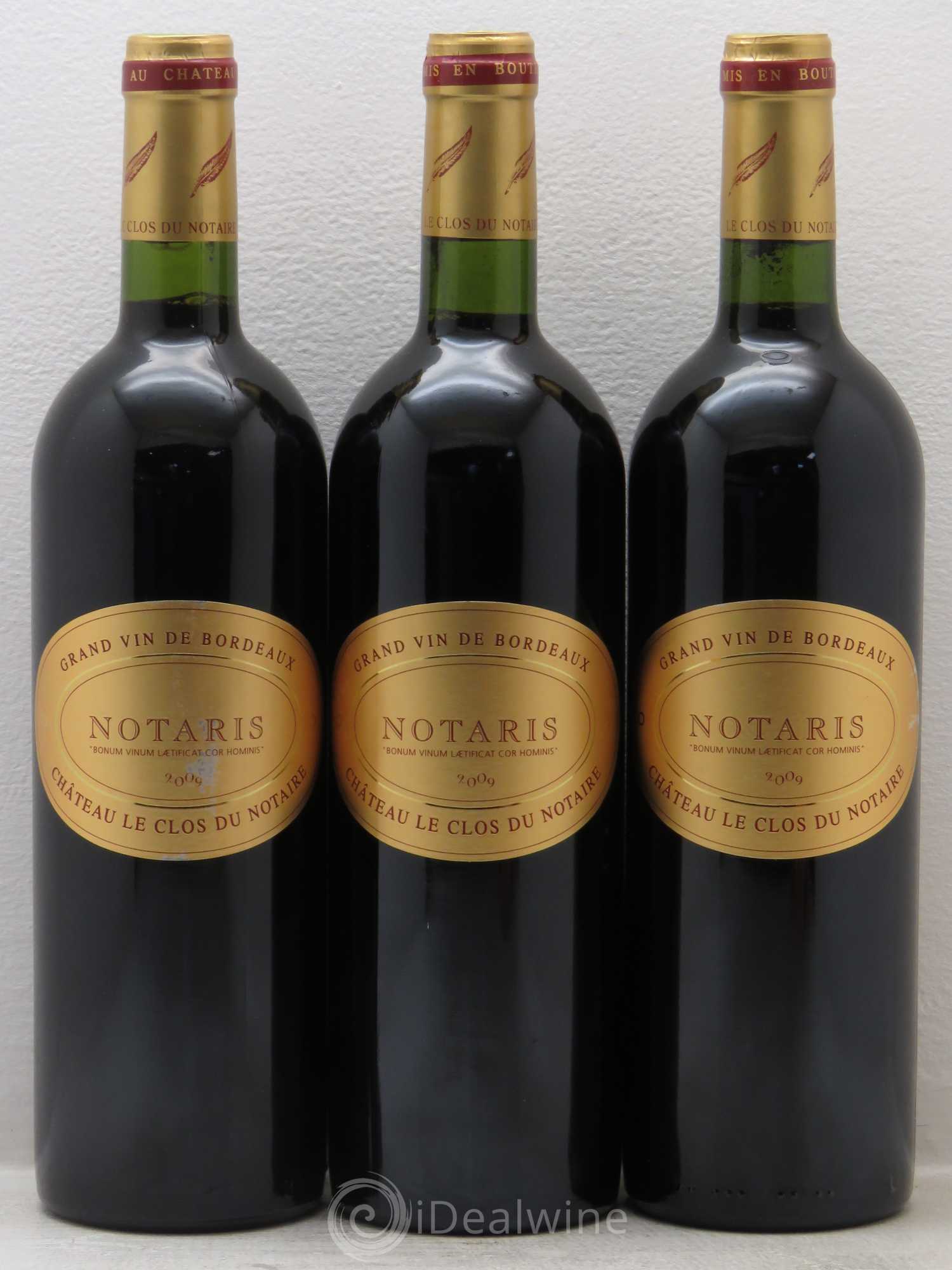 Côtes de Bourg Chateau le Clos du Notaire Cuvée Notaris 2009 - Posten von 3 Flaschen - 0