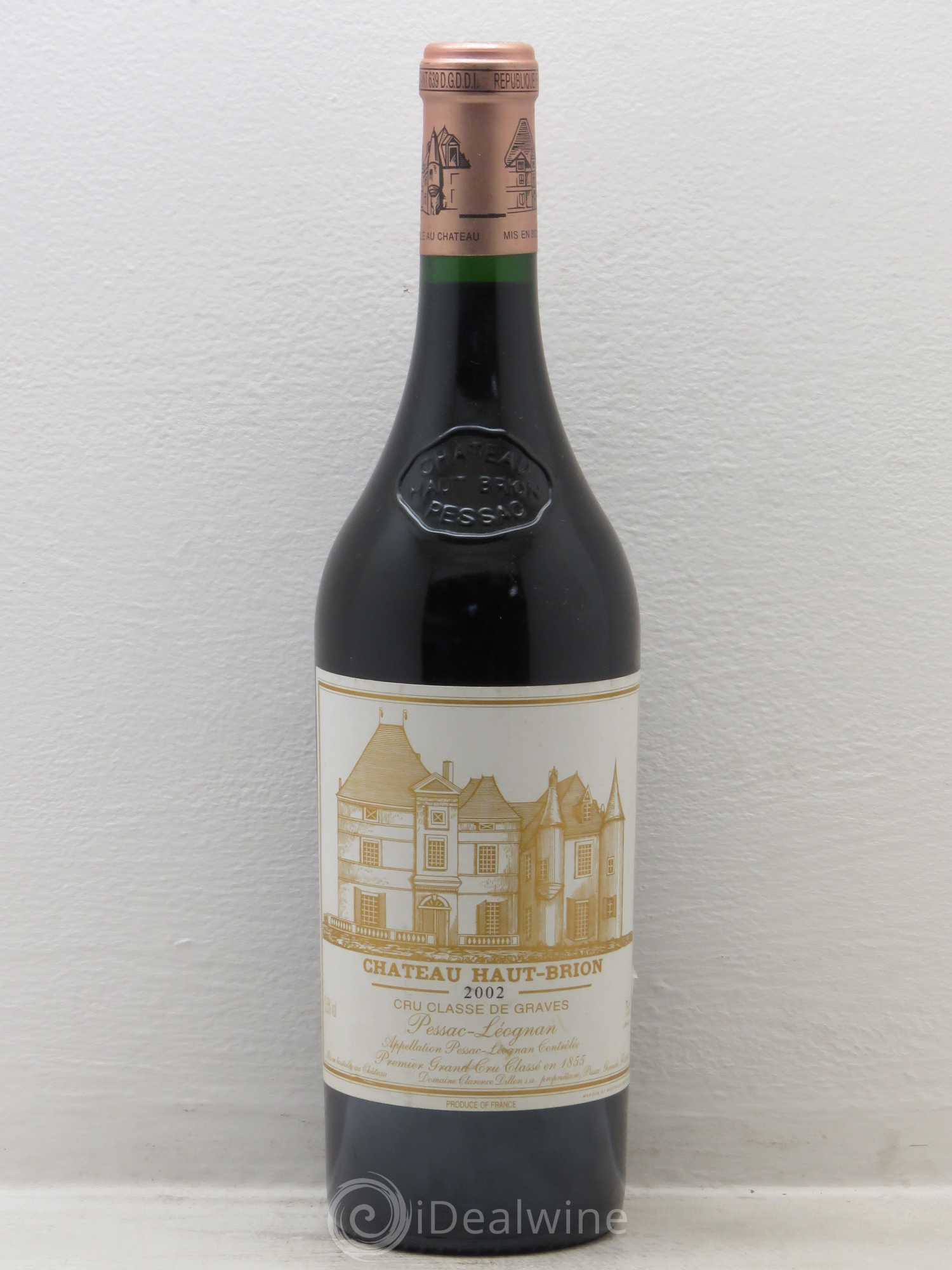 Château Haut Brion 1er Grand Cru Classé 2002 - Lot de 1 bouteille - 0